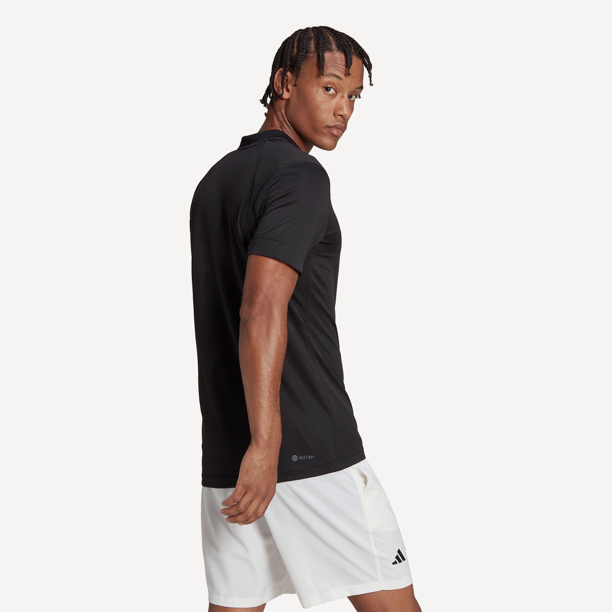 adidas FreeLift Men's Tennis Polo Black (2)