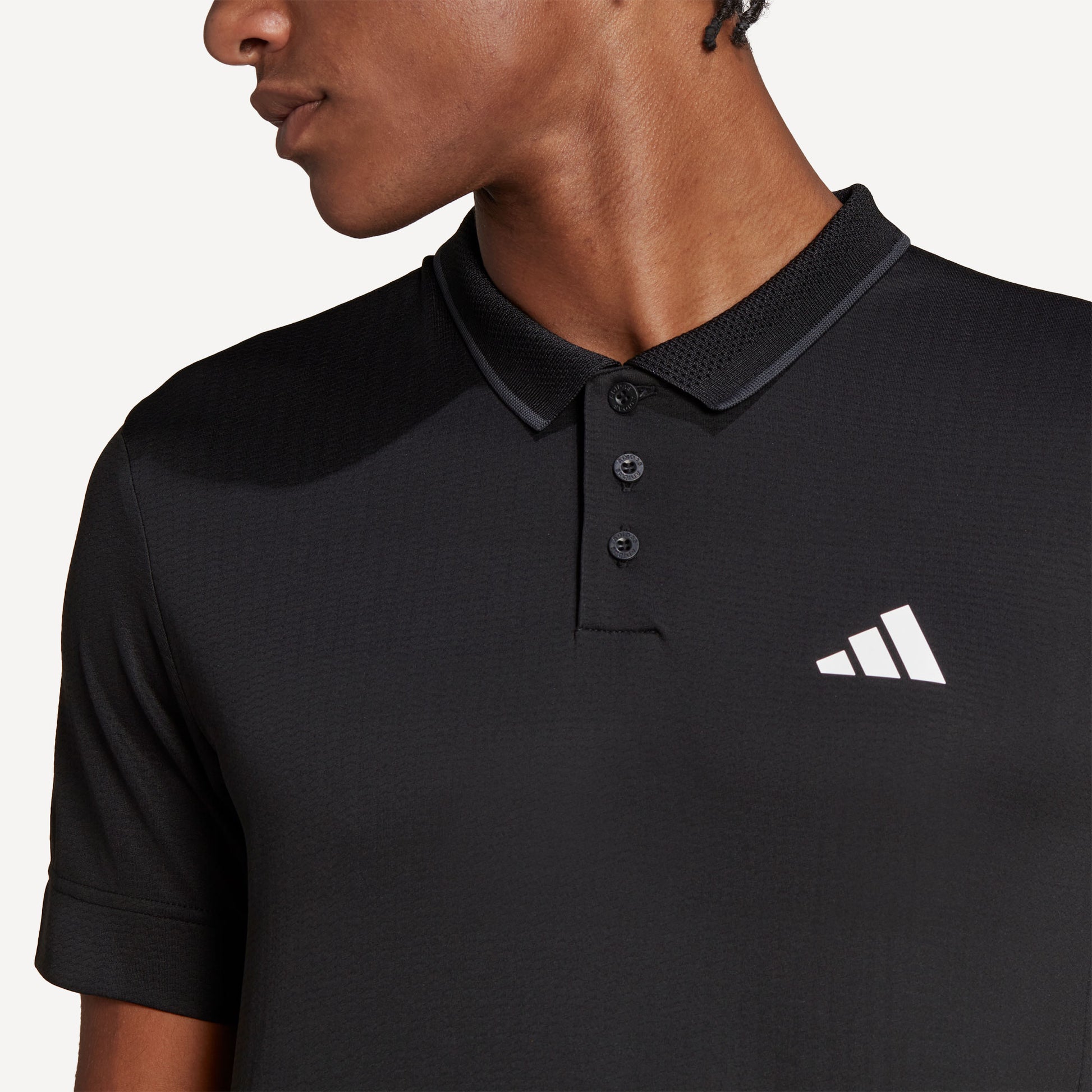 adidas FreeLift Men's Tennis Polo Black (4)