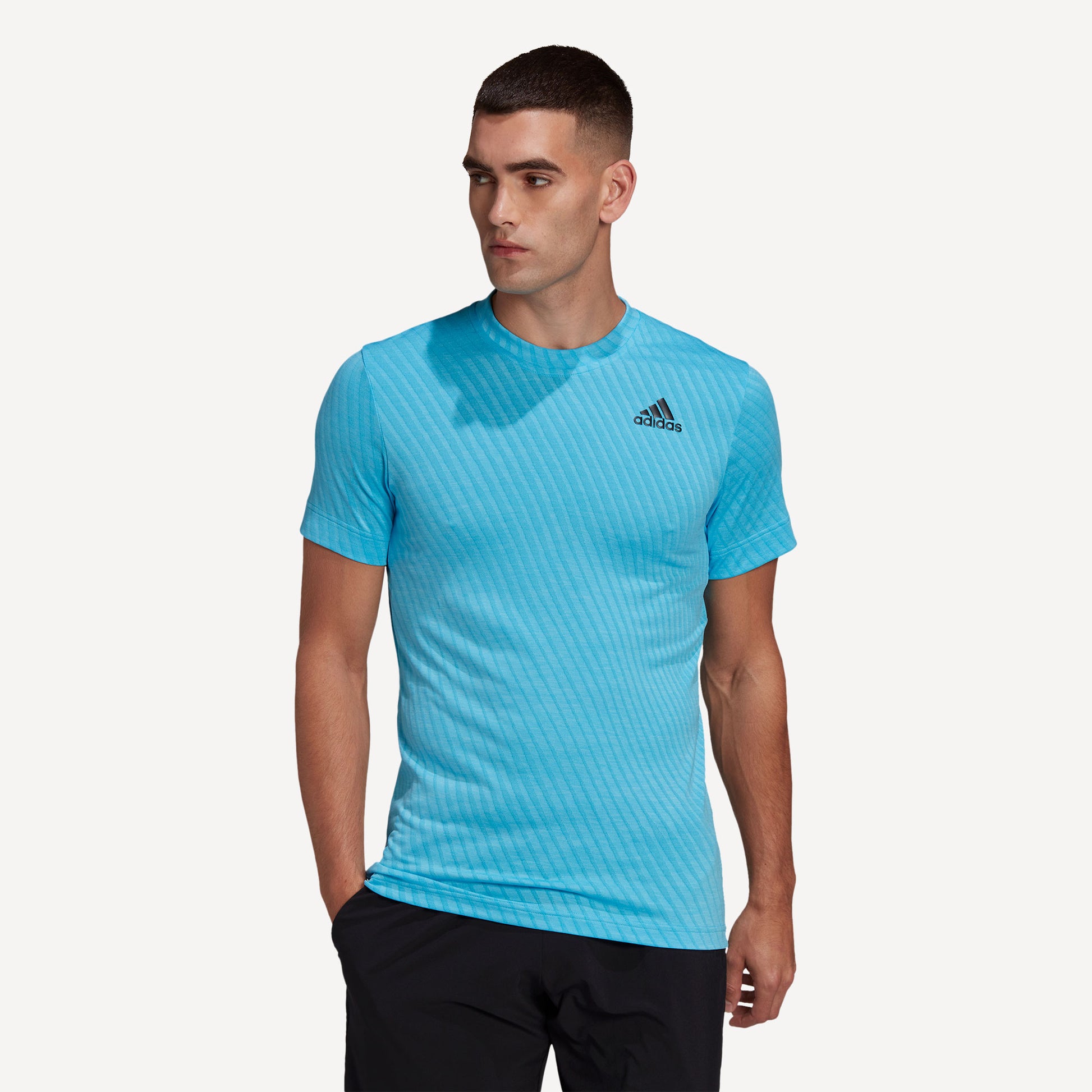 adidas Freelift Men's Tennis Shirt Blue (1)