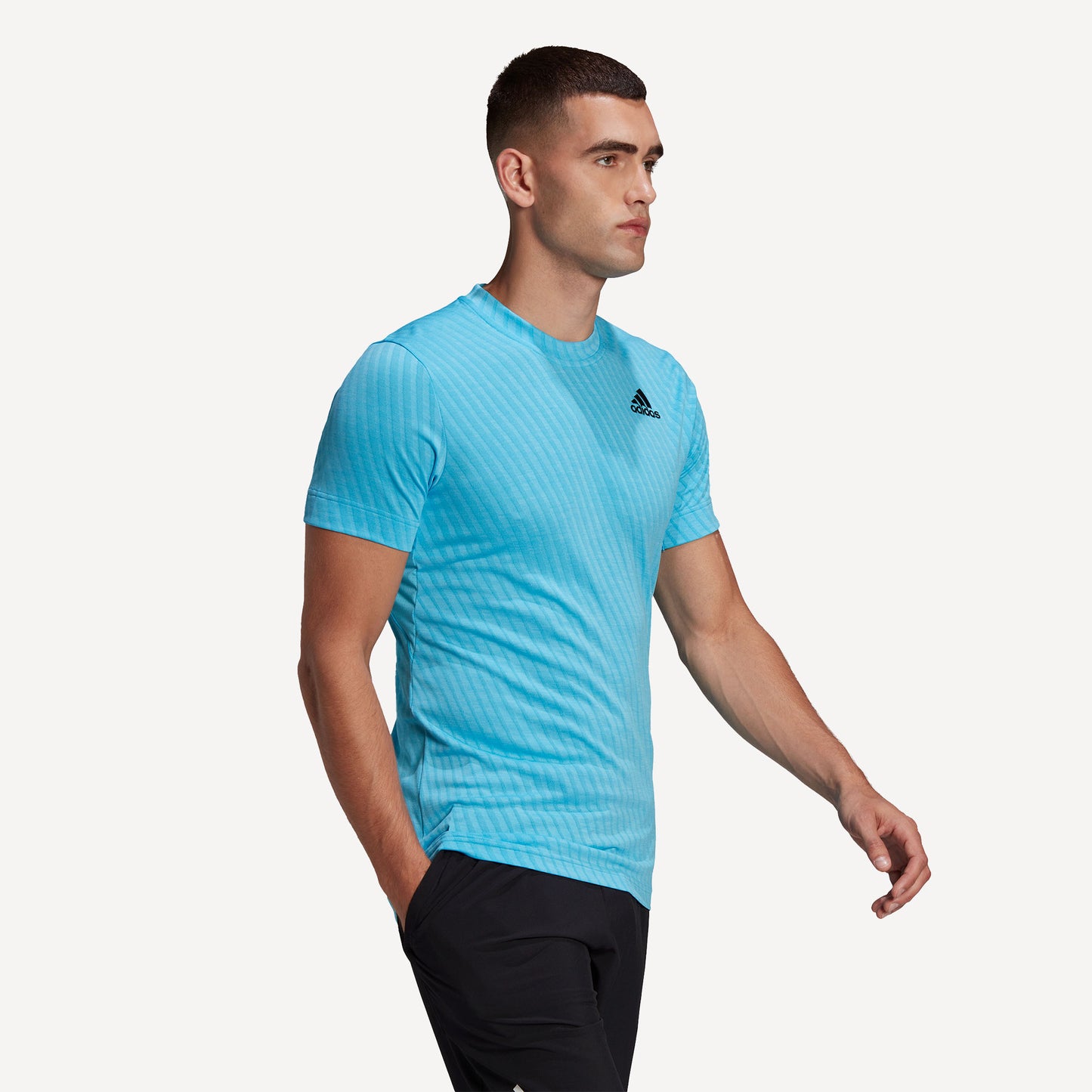 adidas Freelift Men's Tennis Shirt Blue (4)