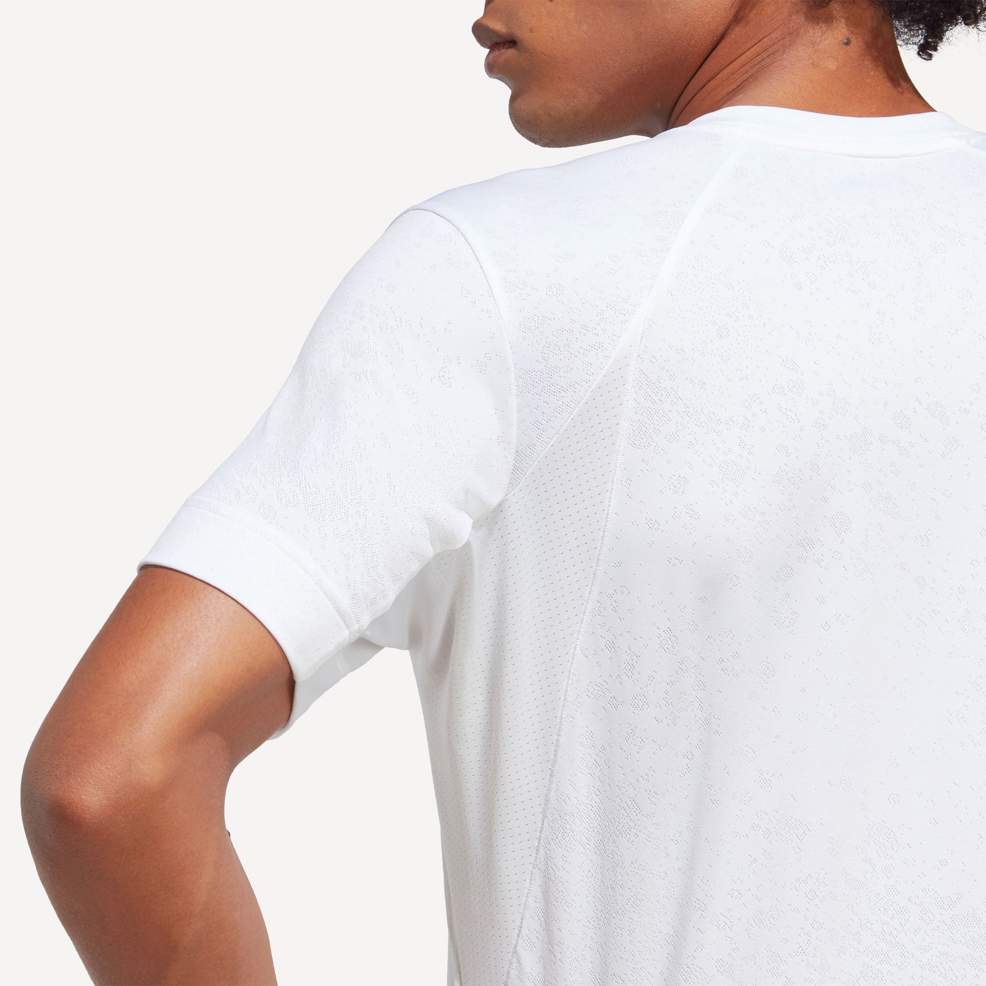 adidas FreeLift Men's Tennis Shirt White (8)