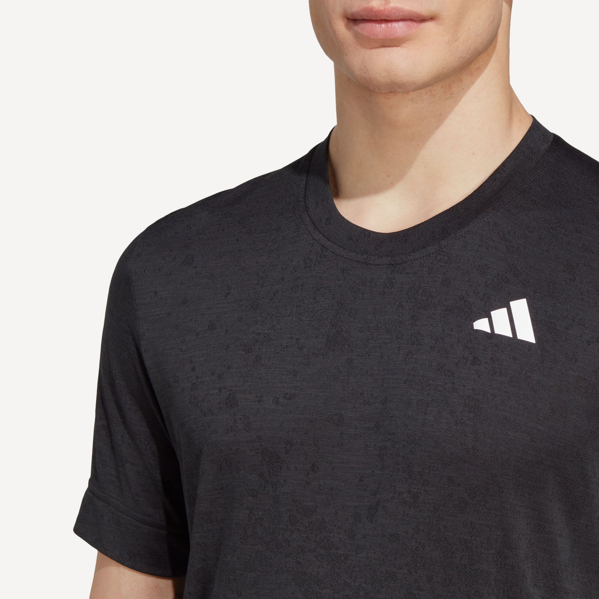 adidas Freelift Men's Tennis Shirt Black (4)