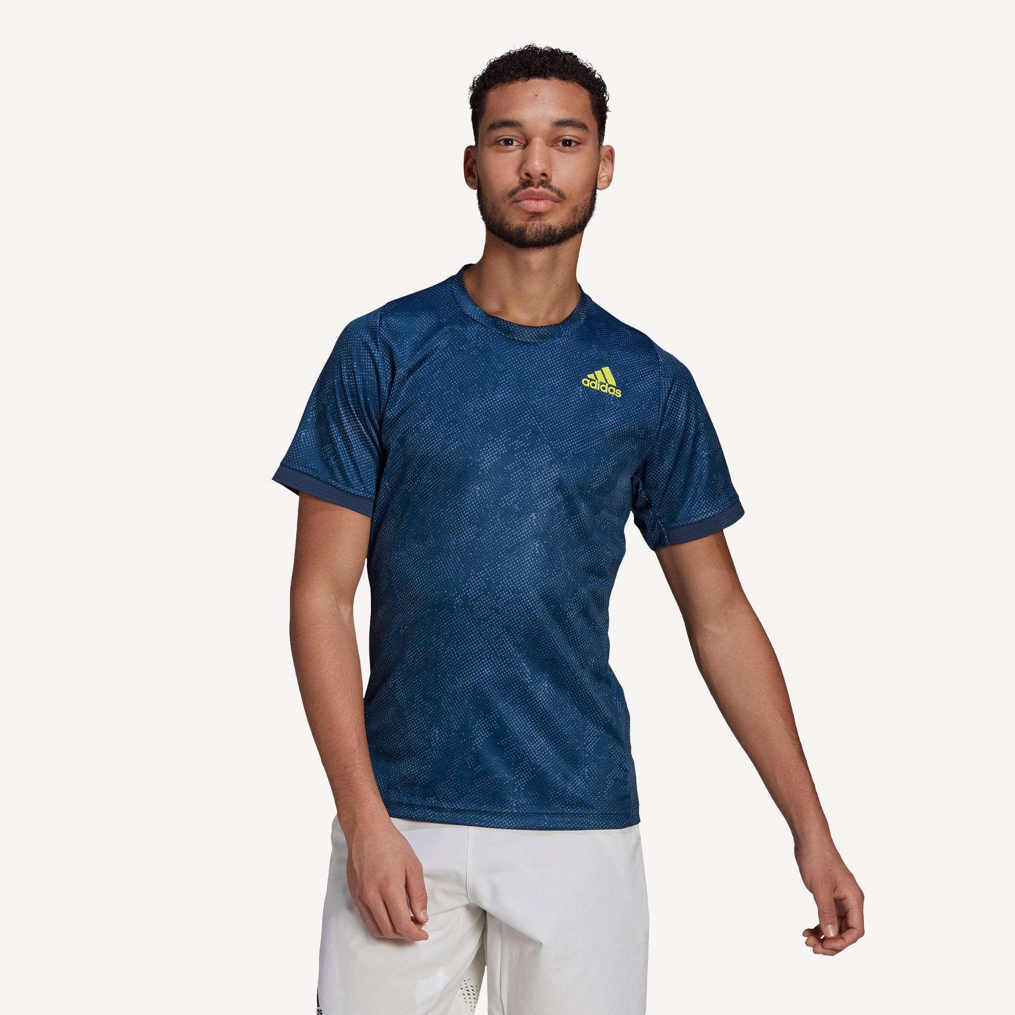adidas Freelift Primeblue Men's Printed Tennis Shirt Blue (1)