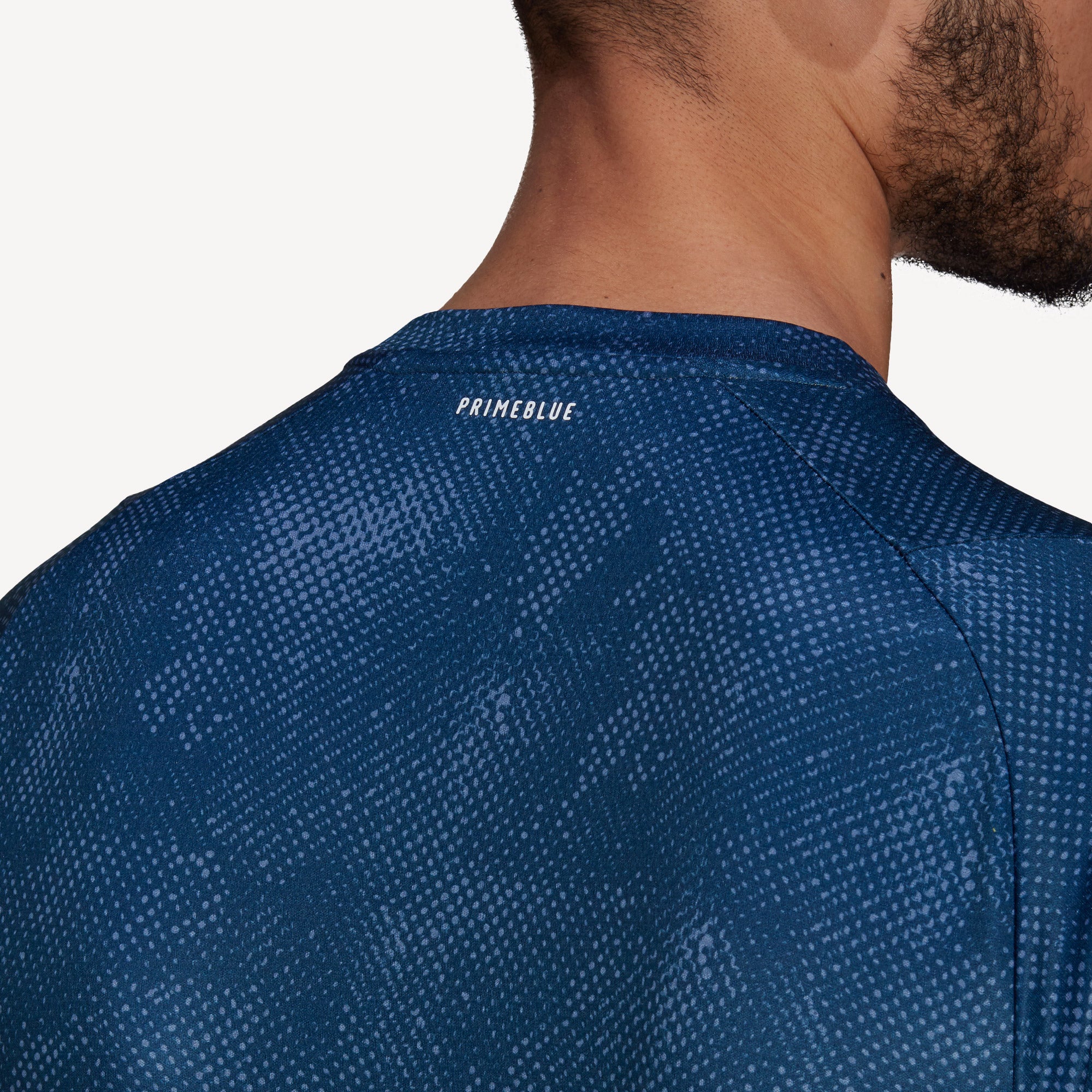 adidas Freelift Primeblue Men's Printed Tennis Shirt Blue (5)