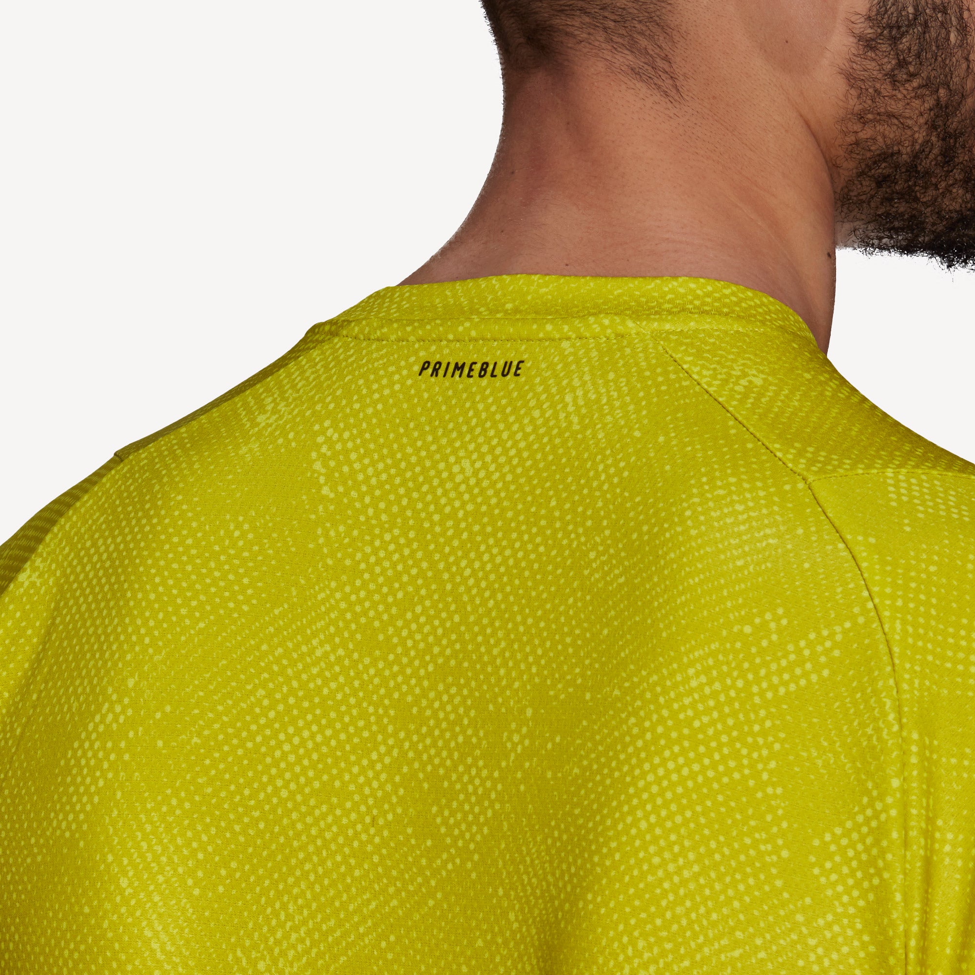 adidas Freelift Primeblue Men's Printed Tennis Shirt Yellow (5)