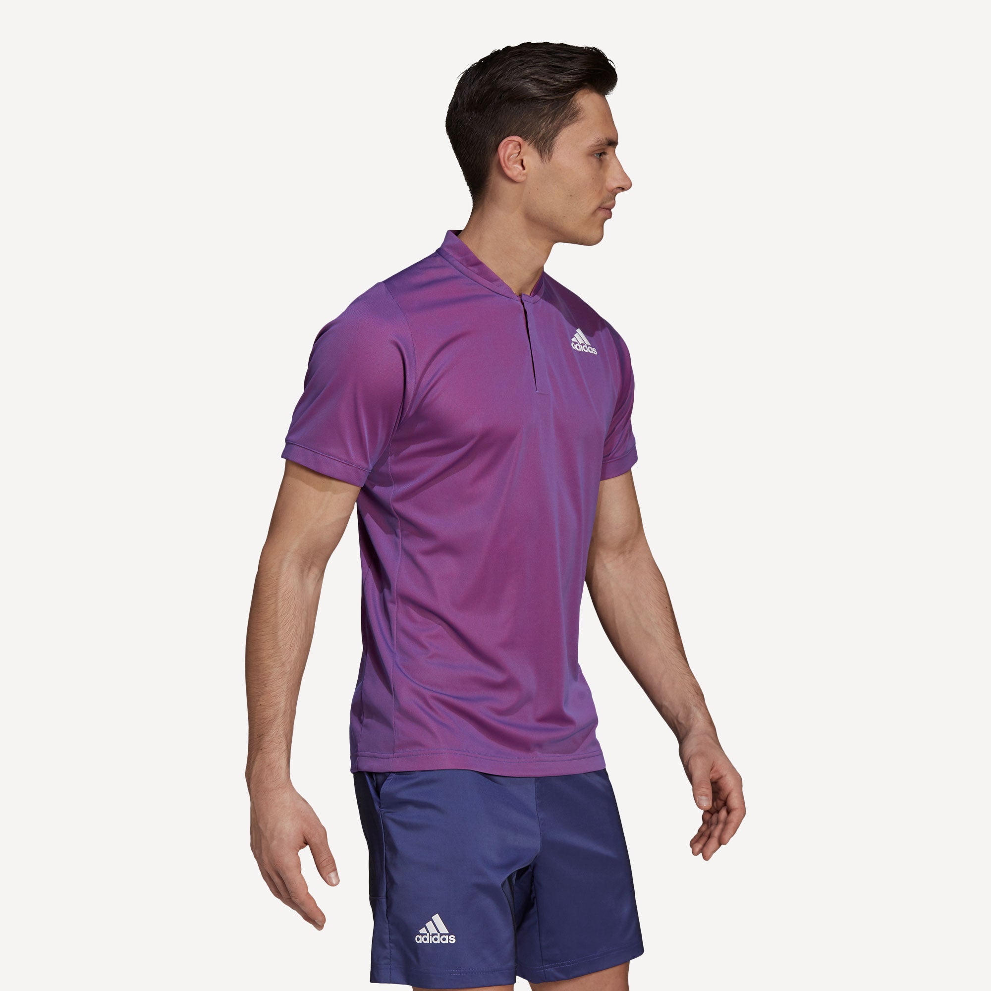 adidas Freelift Primeblue Men's Tennis Polo Purple (3)