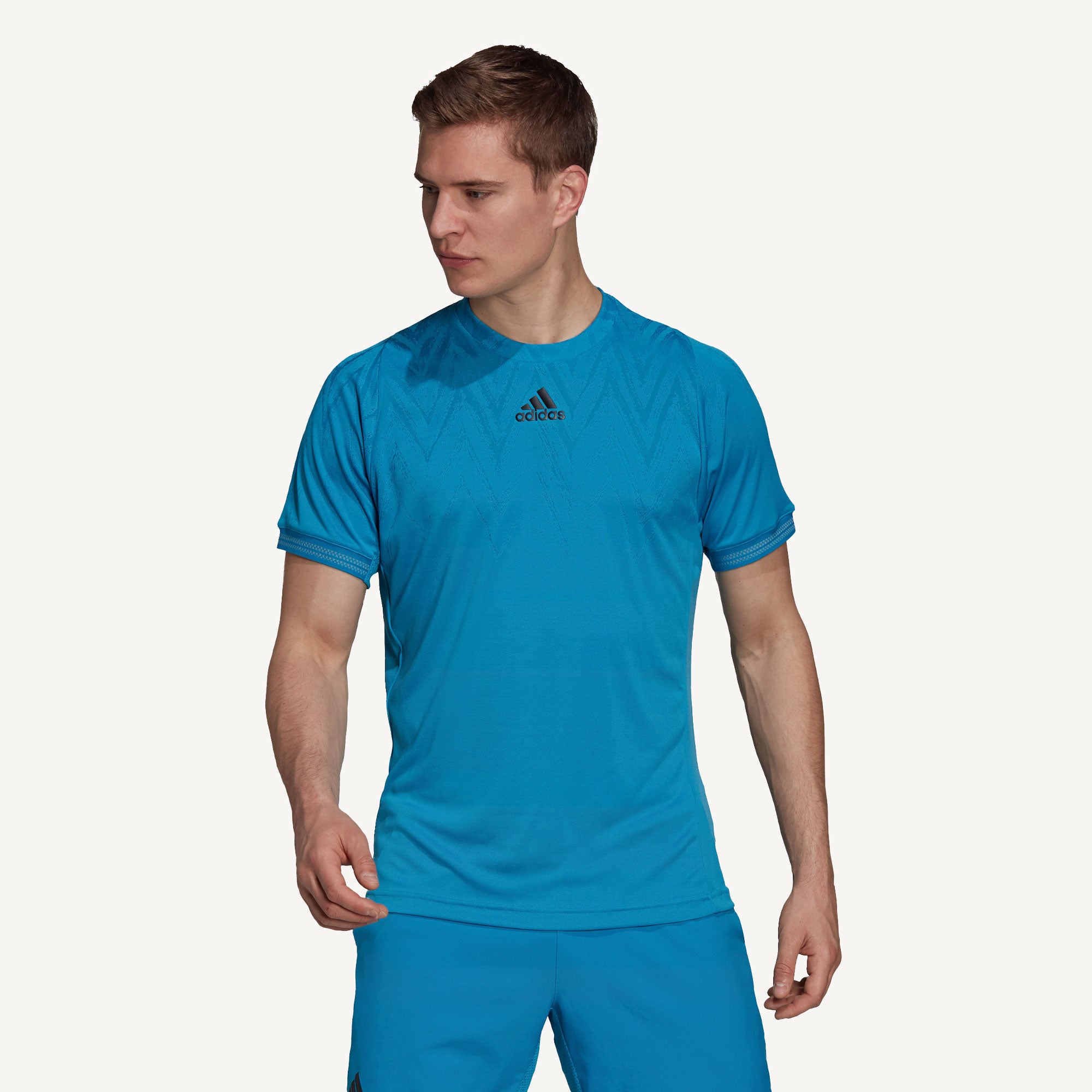 adidas Freelift Primeblue Men's Tennis Shirt Blue (1)