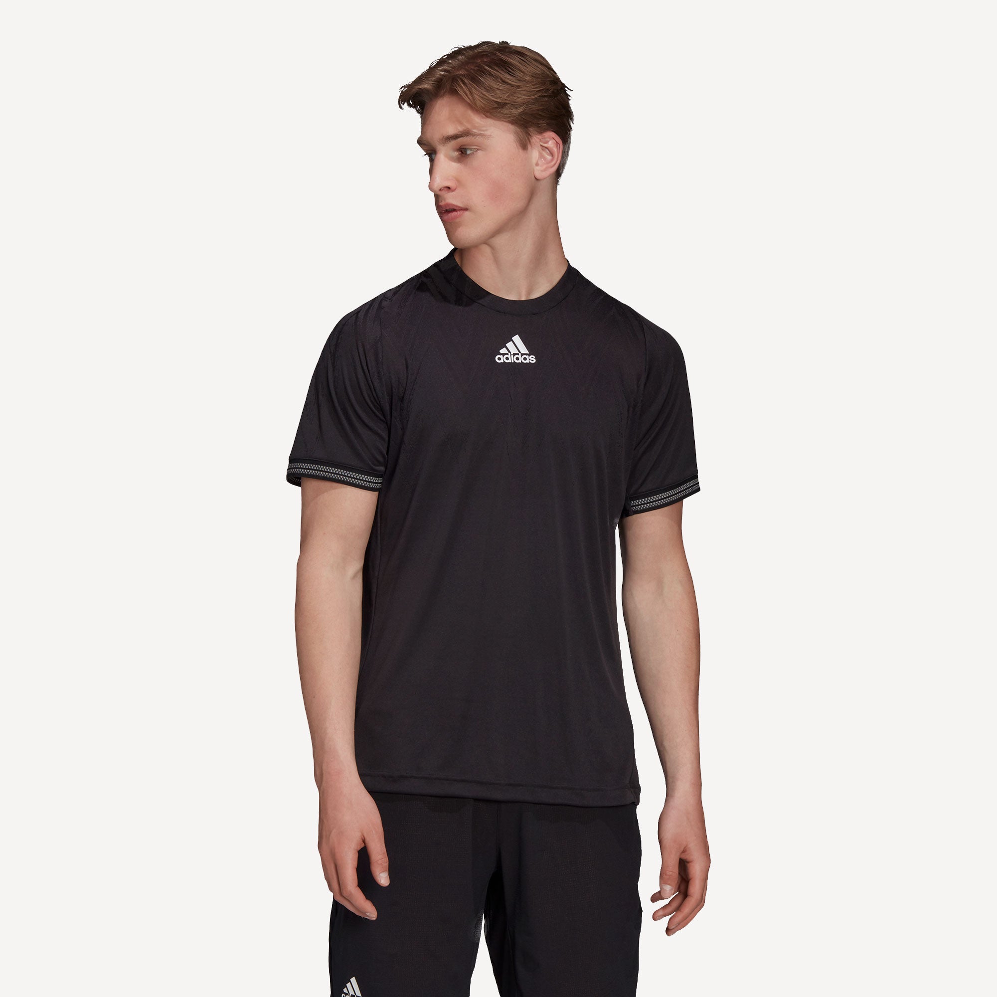 adidas Freelift Primeblue Men's Tennis Shirt Black (1)