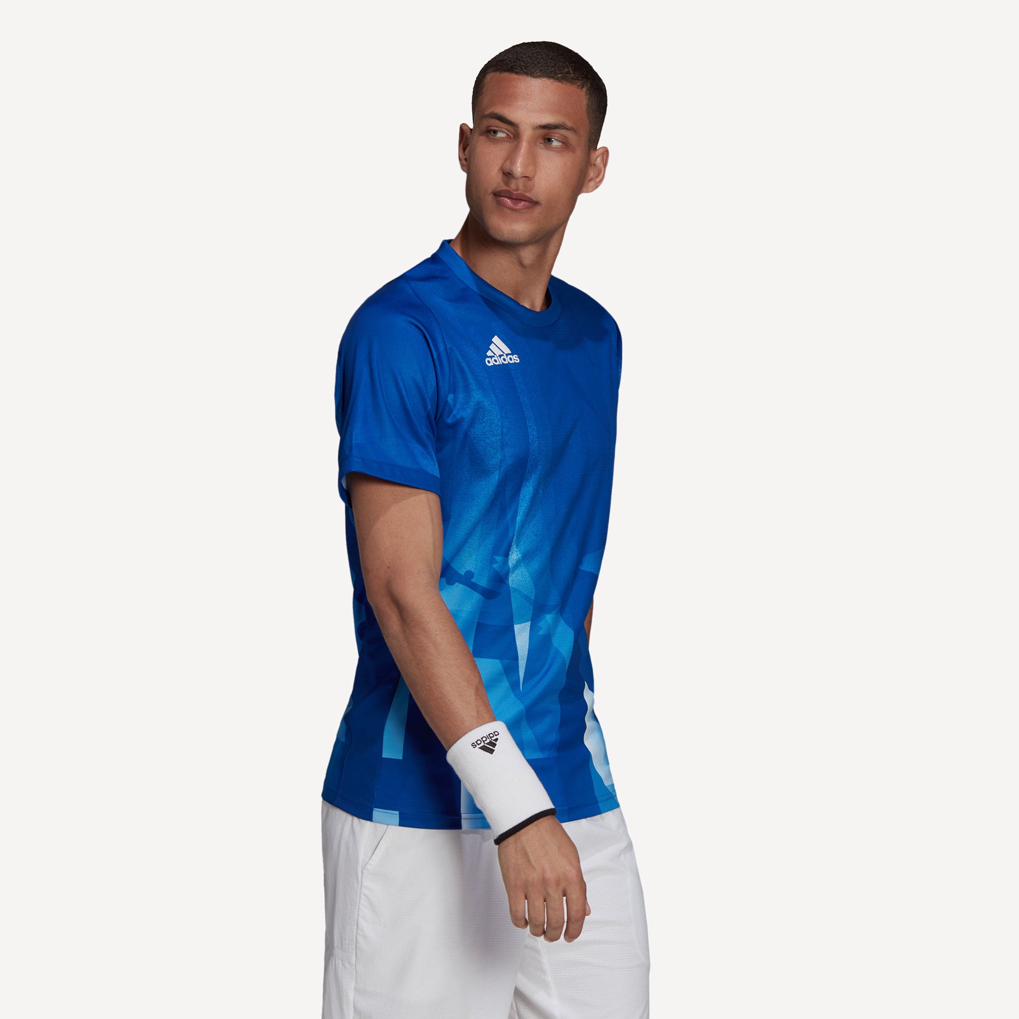 adidas Freelift Tokyo Primeblue Heat Ready Men's Tennis Shirt Blue(3)