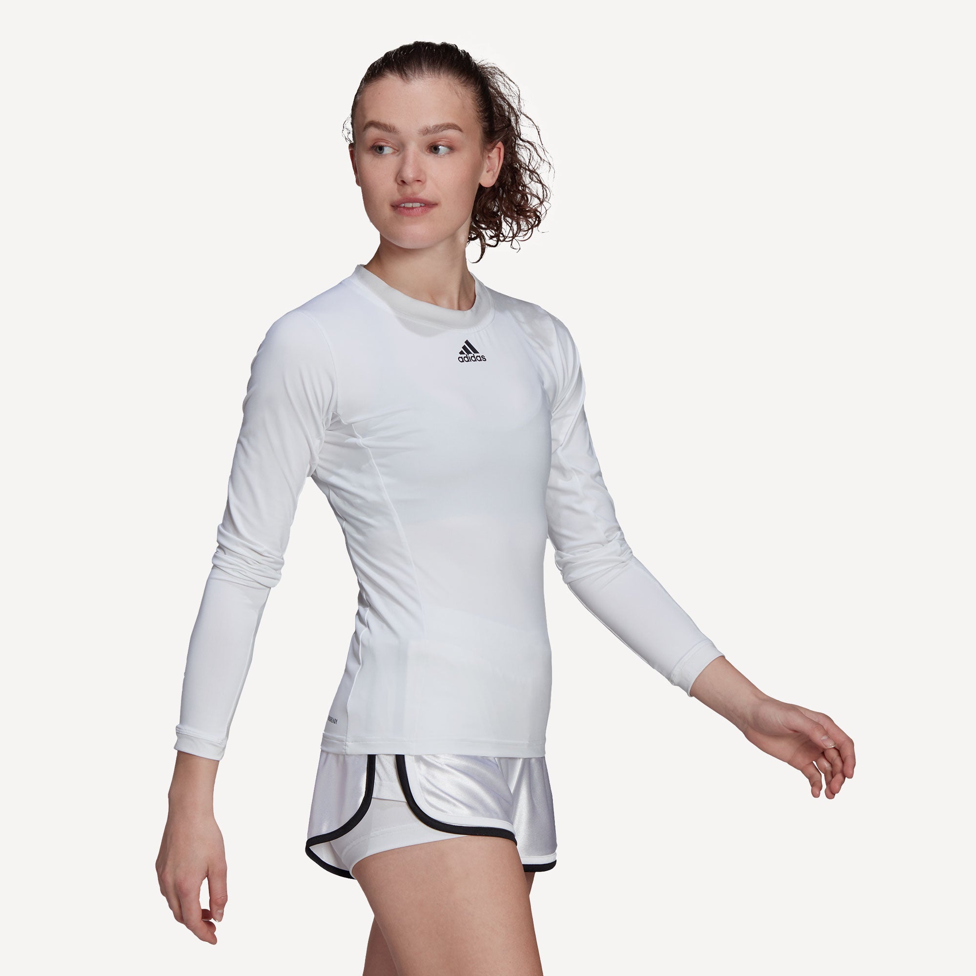 adidas Freelift Women's Long-Sleeve Tennis Top White (3)