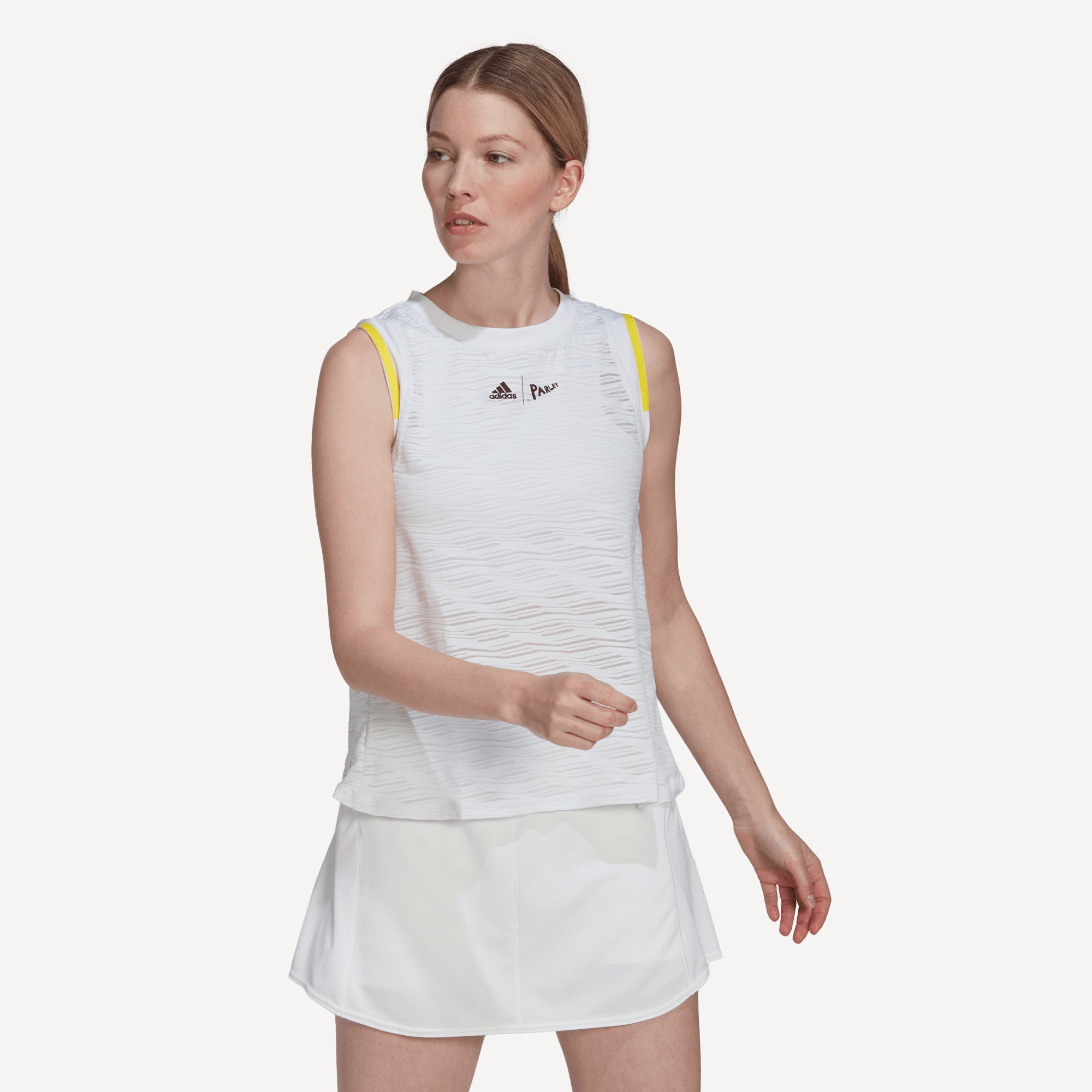 adidas London Match Women's Tennis Tank White (1)