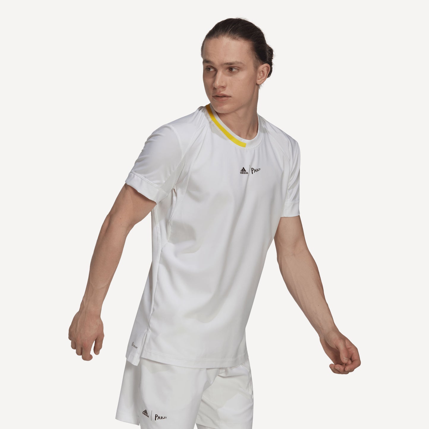 adidas London Men's Stretch Woven Tennis Shirt White (3)
