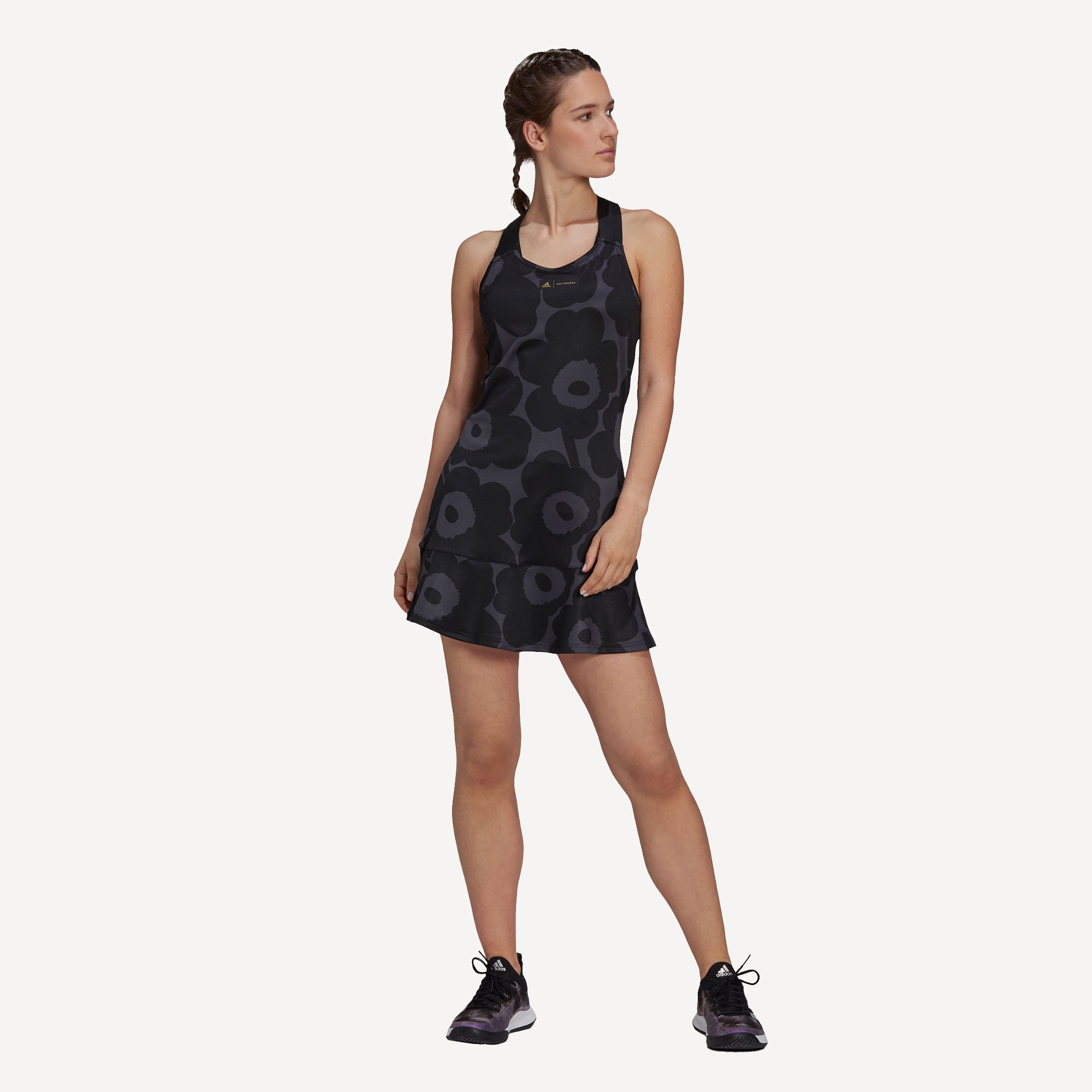 adidas Marimekko Women's Y Tennis Dress Black (3)