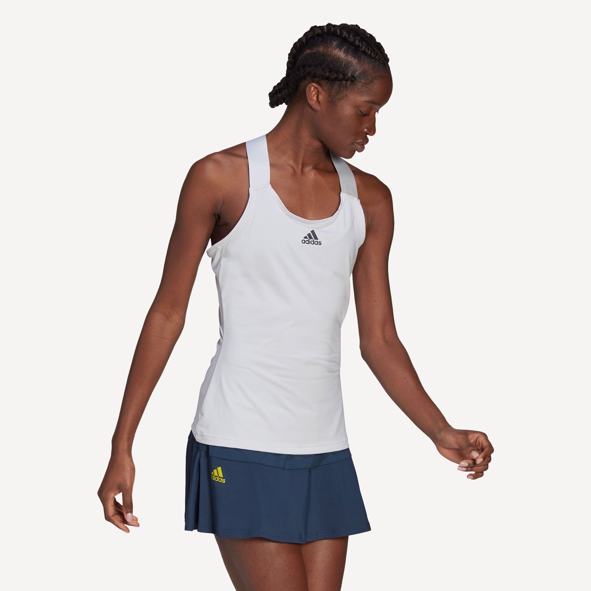 adidas Match Aeroready Women's Tennis Tank White (3)