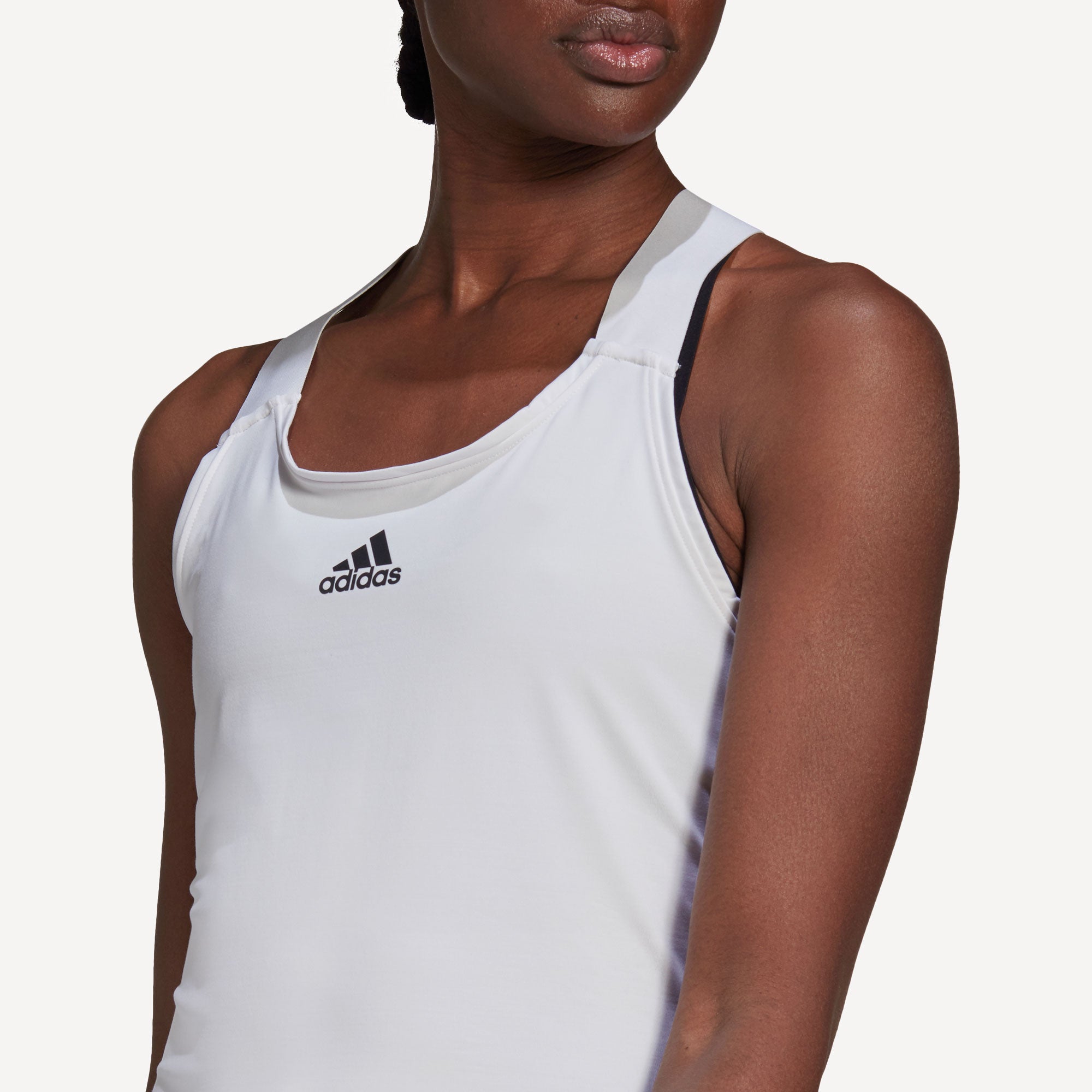 adidas Match Aeroready Women's Tennis Tank White (5)