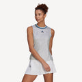 adidas Match Primeblue Women's Printed Tennis Tank White (1)