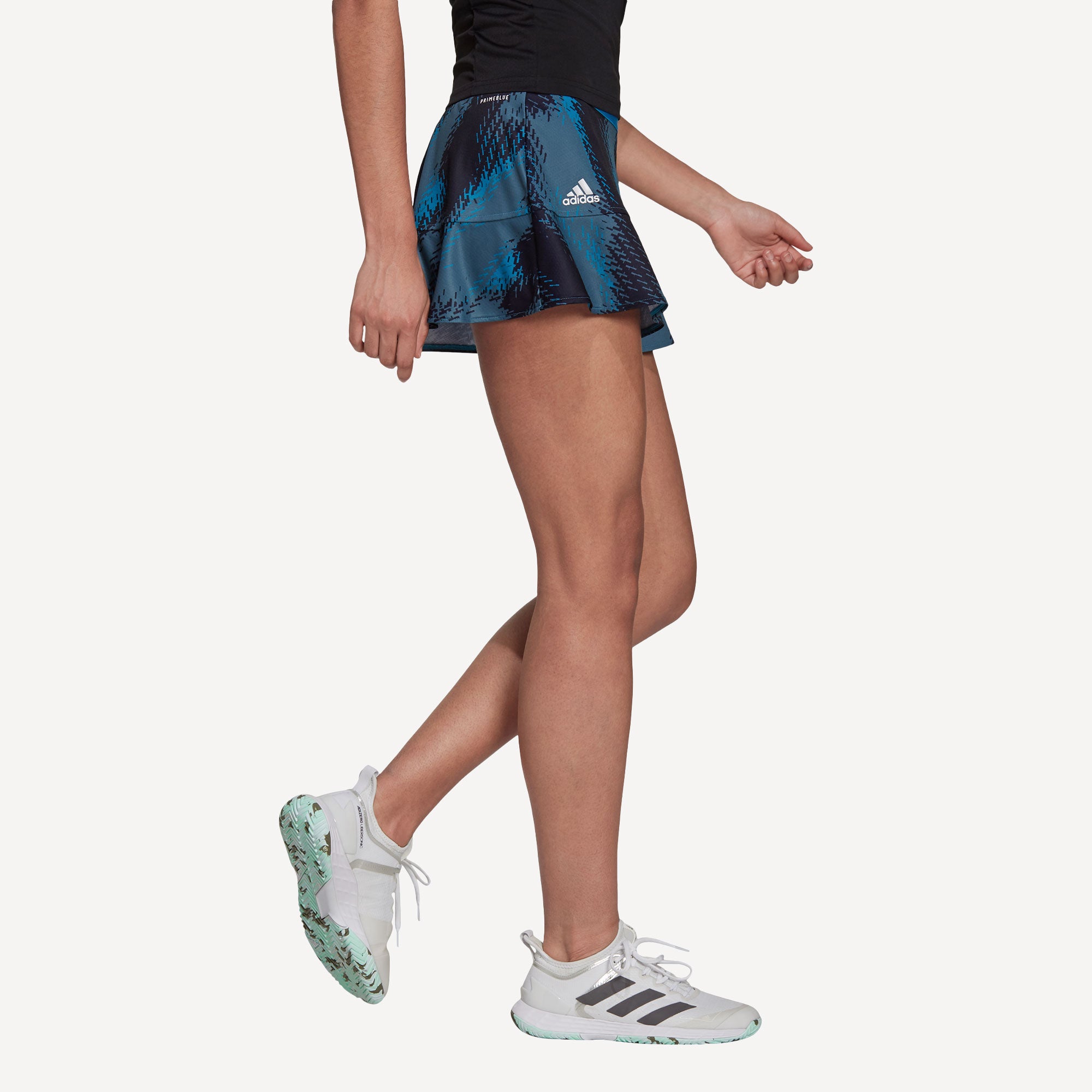 adidas Match Women's Printed Tennis Skirt Blue (3)