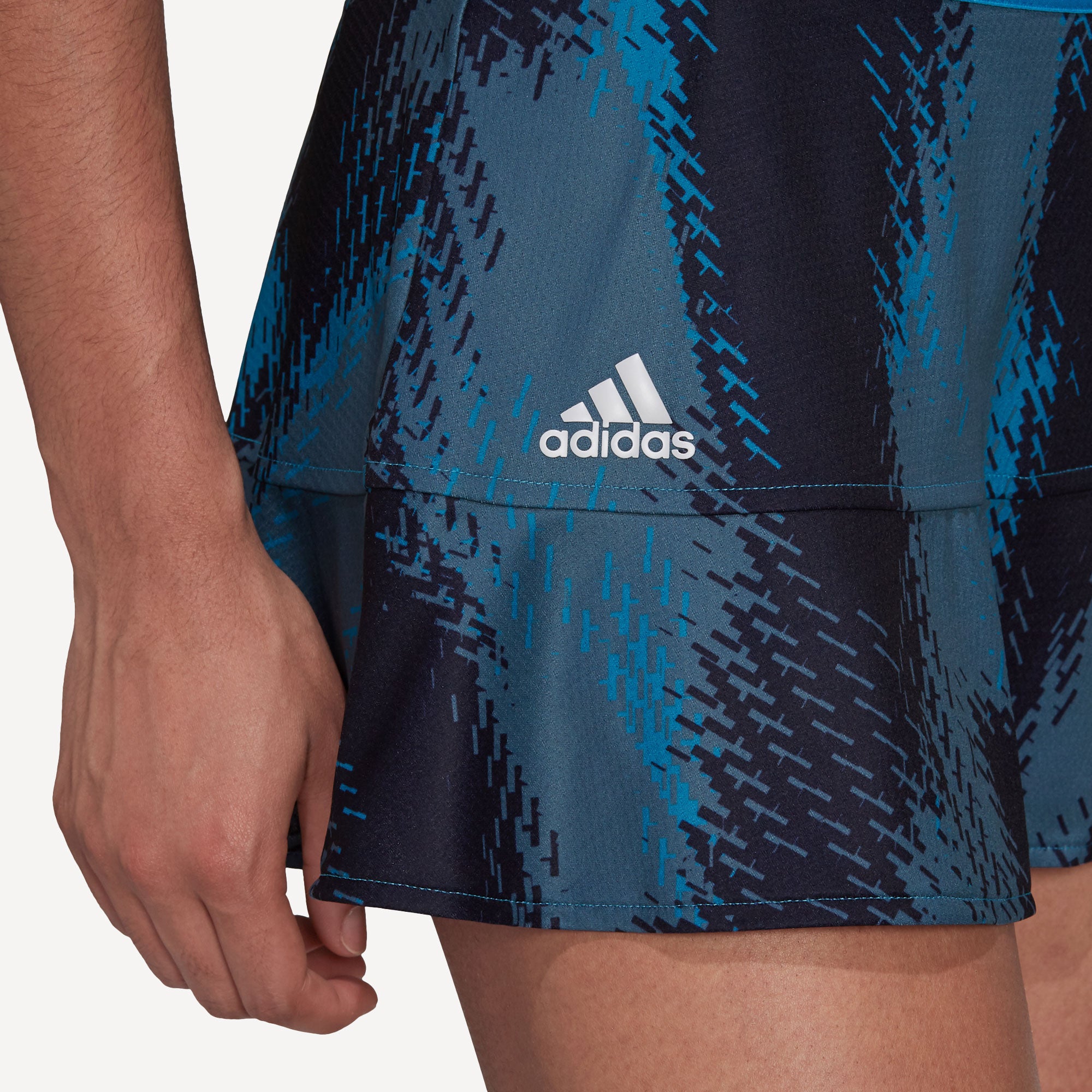 adidas Match Women's Printed Tennis Skirt Blue (5)