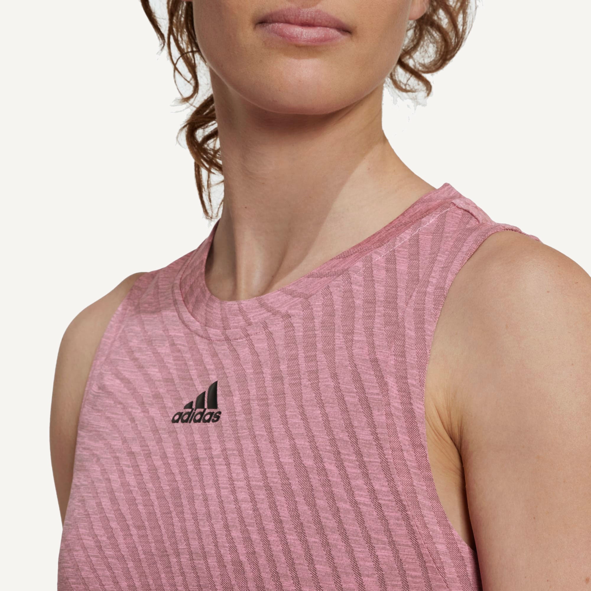 adidas Match Women's Tennis Tank Pink (4)