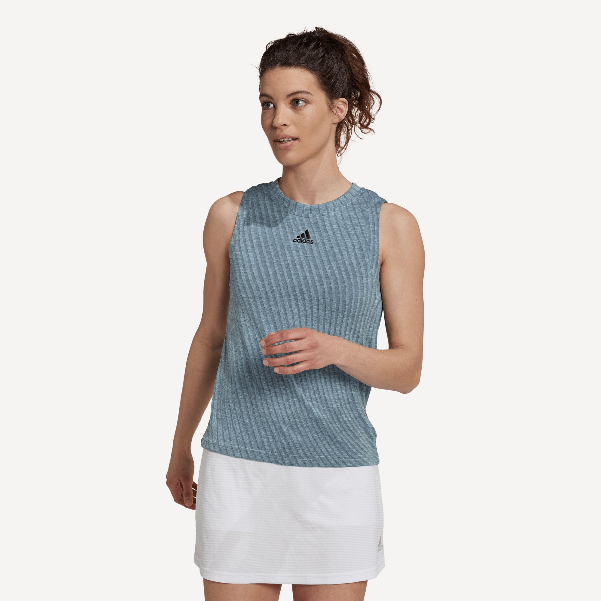 adidas Match Women's Tennis Tank Blue (1)