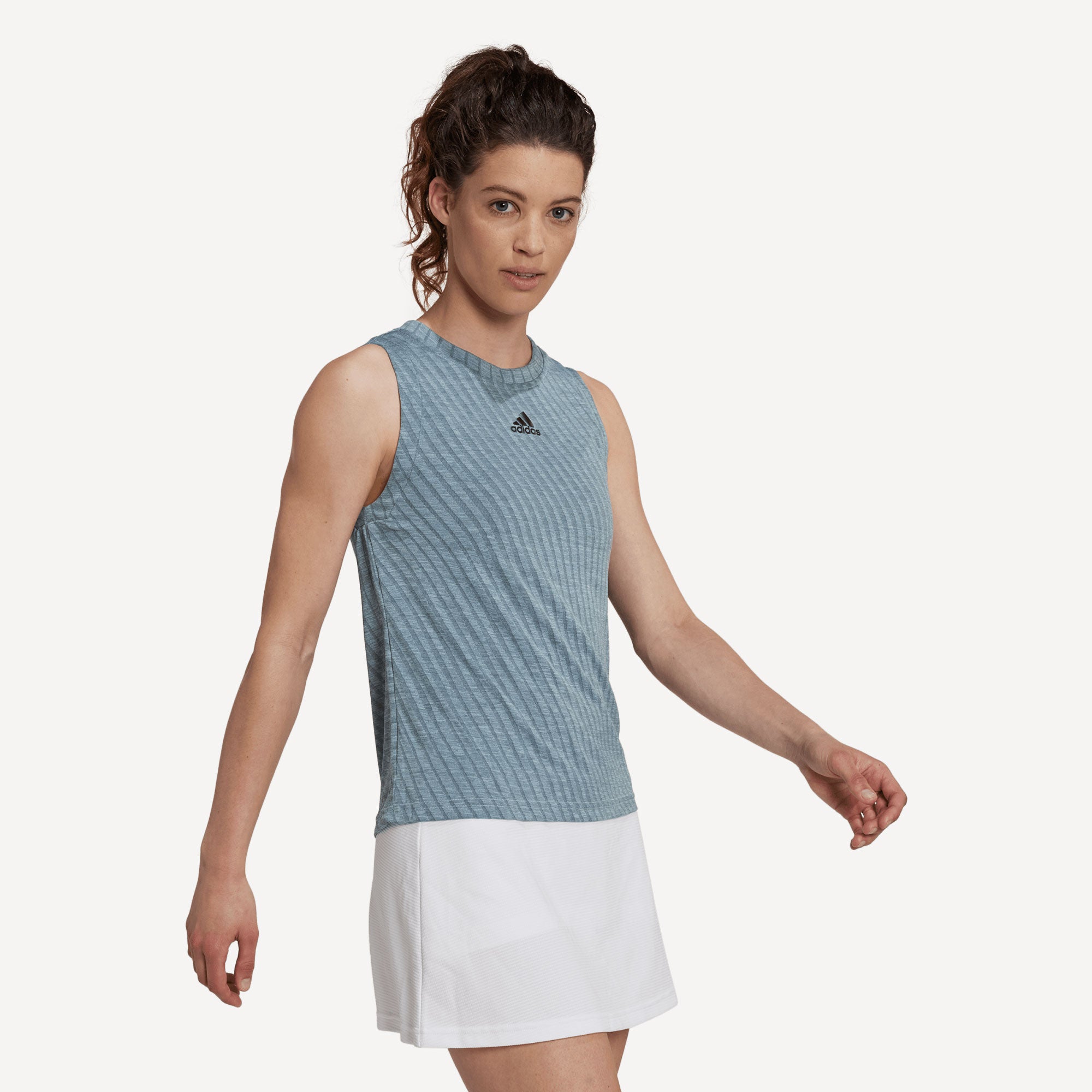 adidas Match Women's Tennis Tank Blue (3)