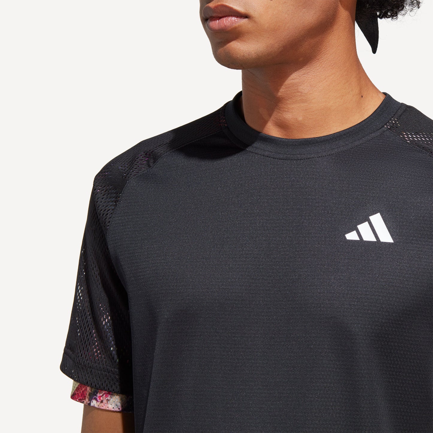 adidas Melbourne Ergo Heat Ready Men's Tennis Shirt Black (5)