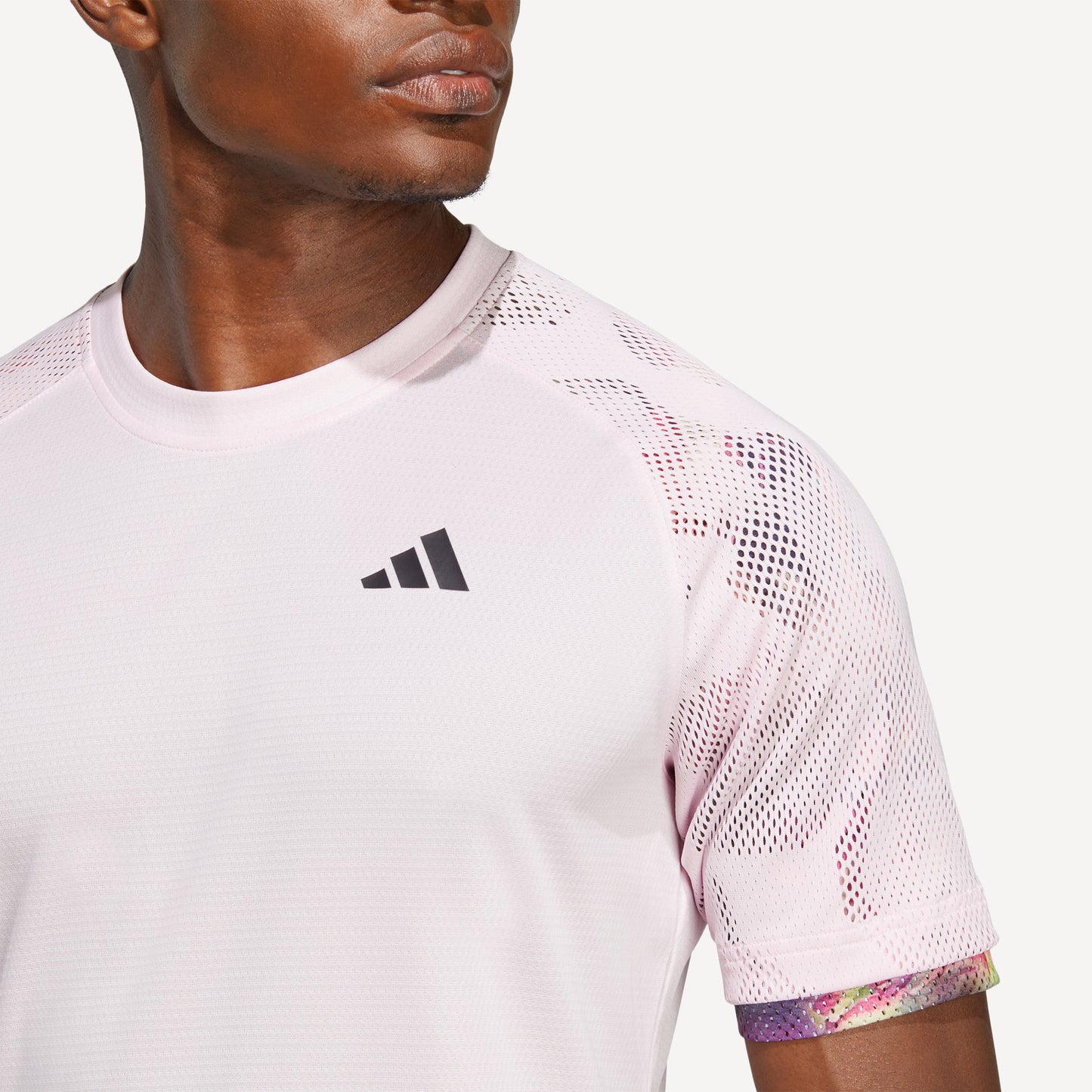 adidas Melbourne Ergo Heat Ready Men's Tennis Shirt Pink (5)