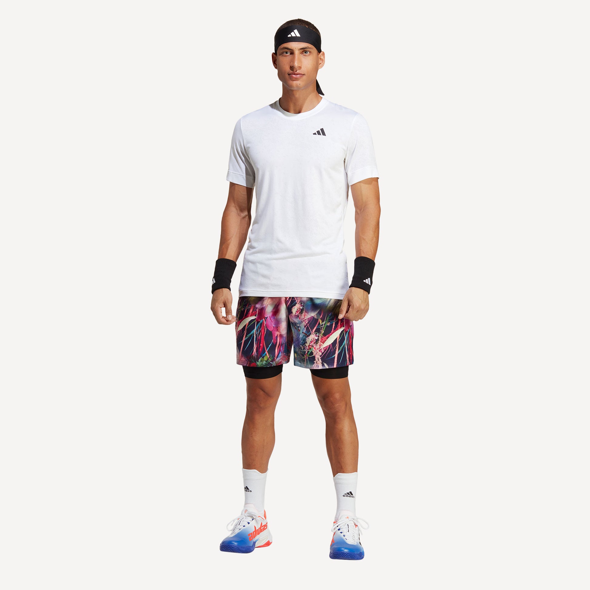 adidas Melbourne Ergo Men's Graphic Tennis Shorts Multicolor (5)