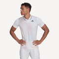 adidas Melbourne Freelift Men's Tennis Polo White (1)