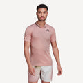 adidas Melbourne Freelift Men's Tennis Polo Pink (1)