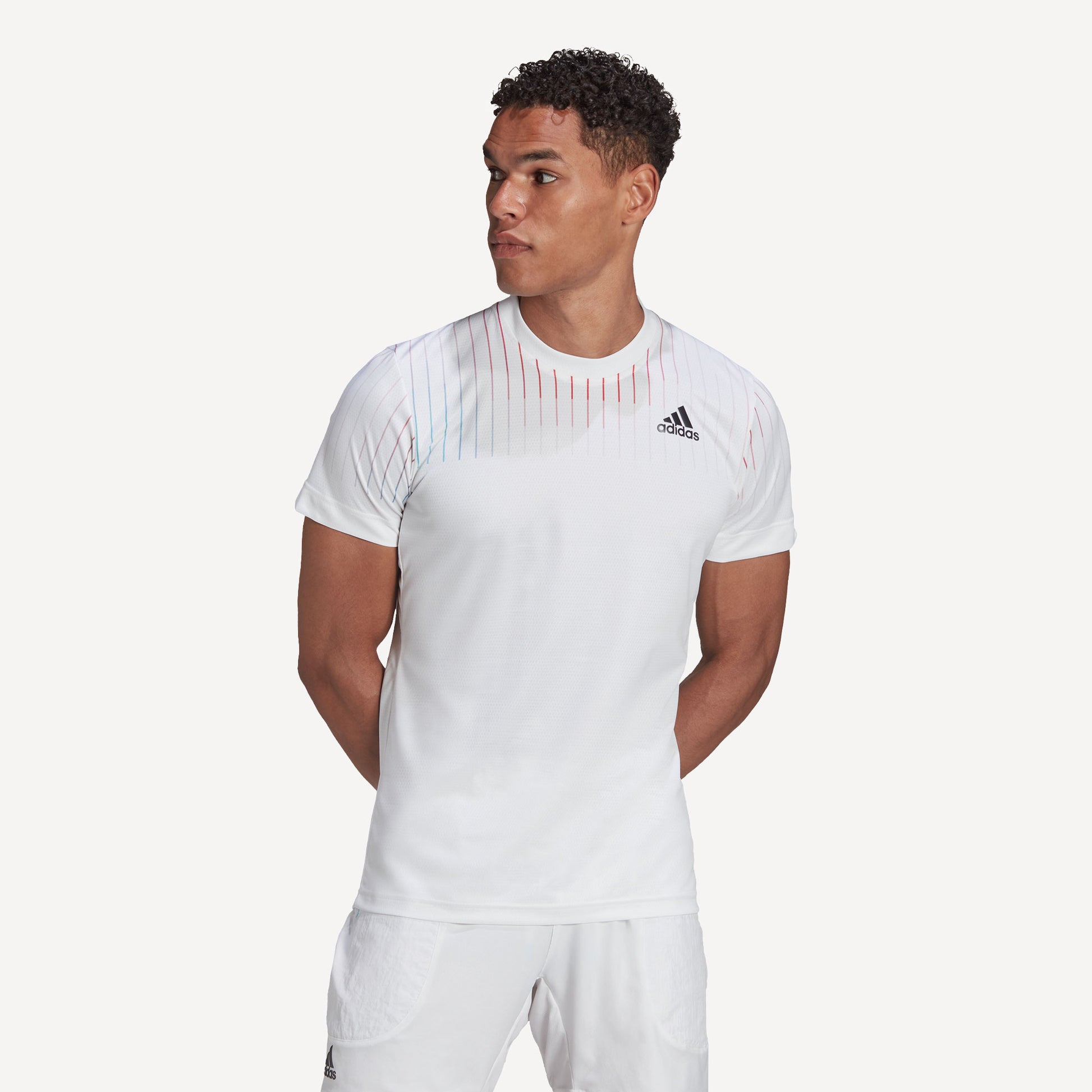 adidas Melbourne Freelift Men's Tennis Shirt White (1)
