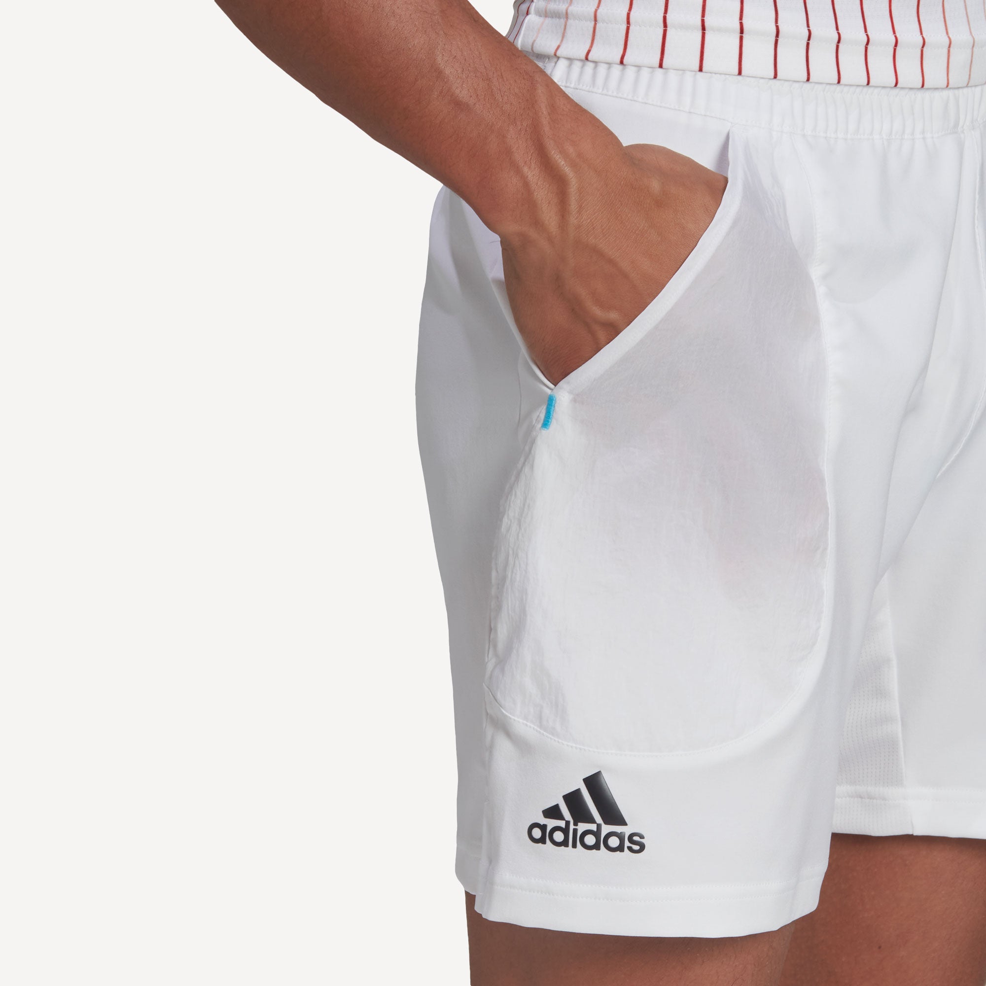 adidas Melbourne Men's 7-Inch Tennis Shorts White (4)