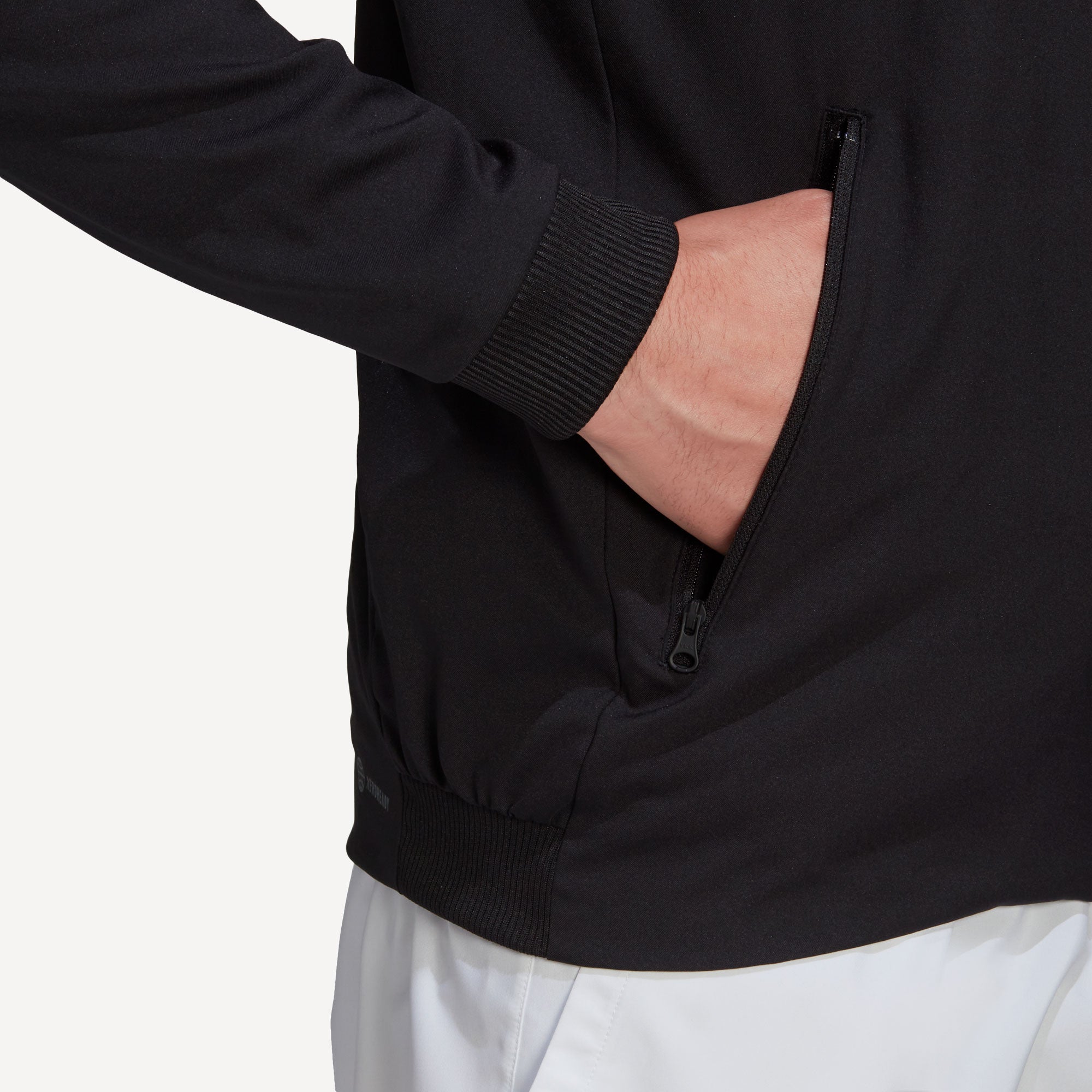 adidas Melbourne Men's Stretch Woven Tennis Jacket Black (6)