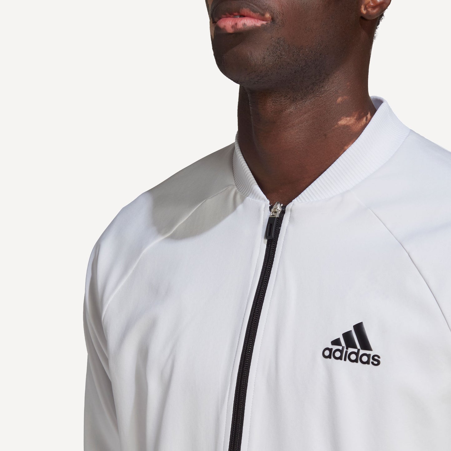 adidas Melbourne Men's Stretch Woven Tennis Jacket White (5)