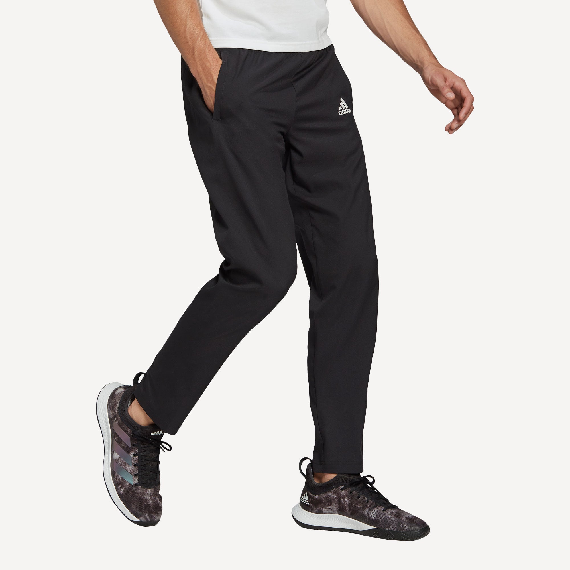 adidas Melbourne Men's Stretch Woven Tennis Pants Black (3)