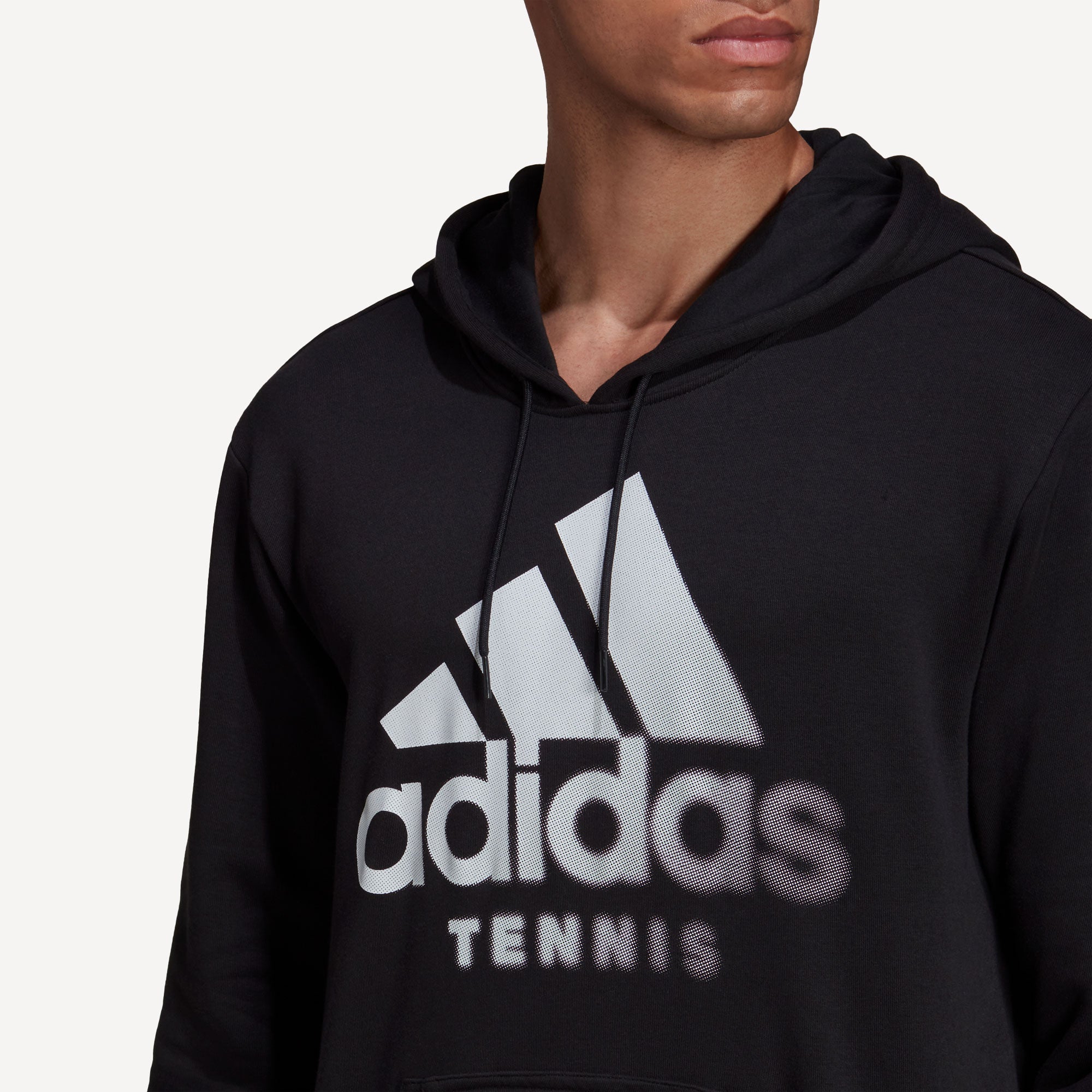 adidas Men's Graphic Tennis Hoodie Black (4)