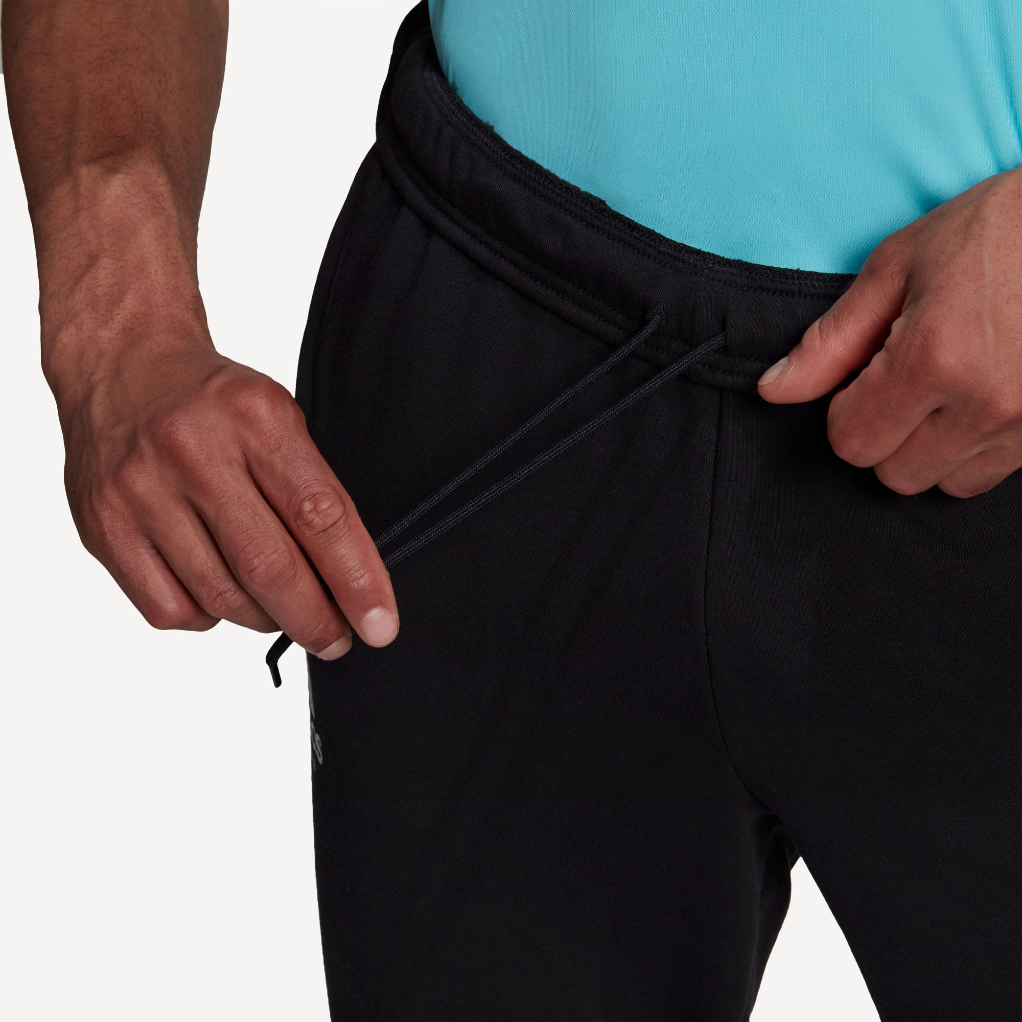adidas Men's Graphic Tennis Pants Black (5)