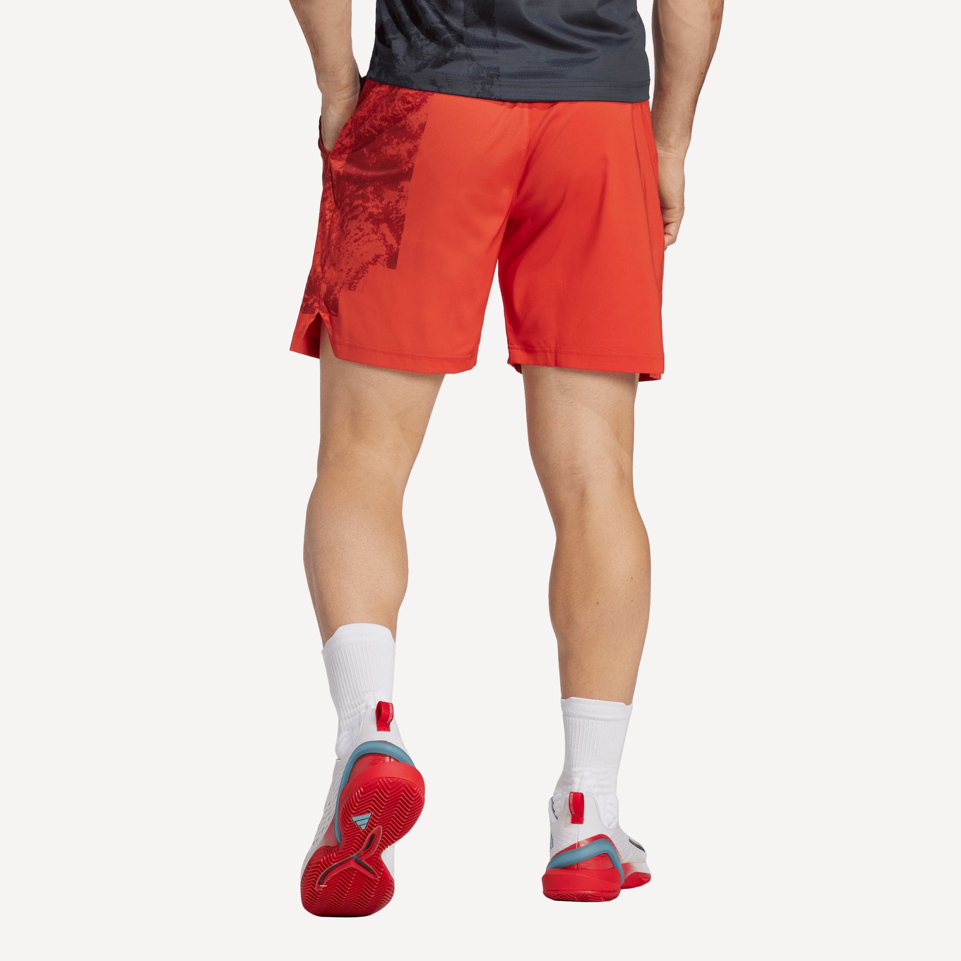 adidas Paris Ergo Men's 7-Inch Tennis Shorts Red (2)