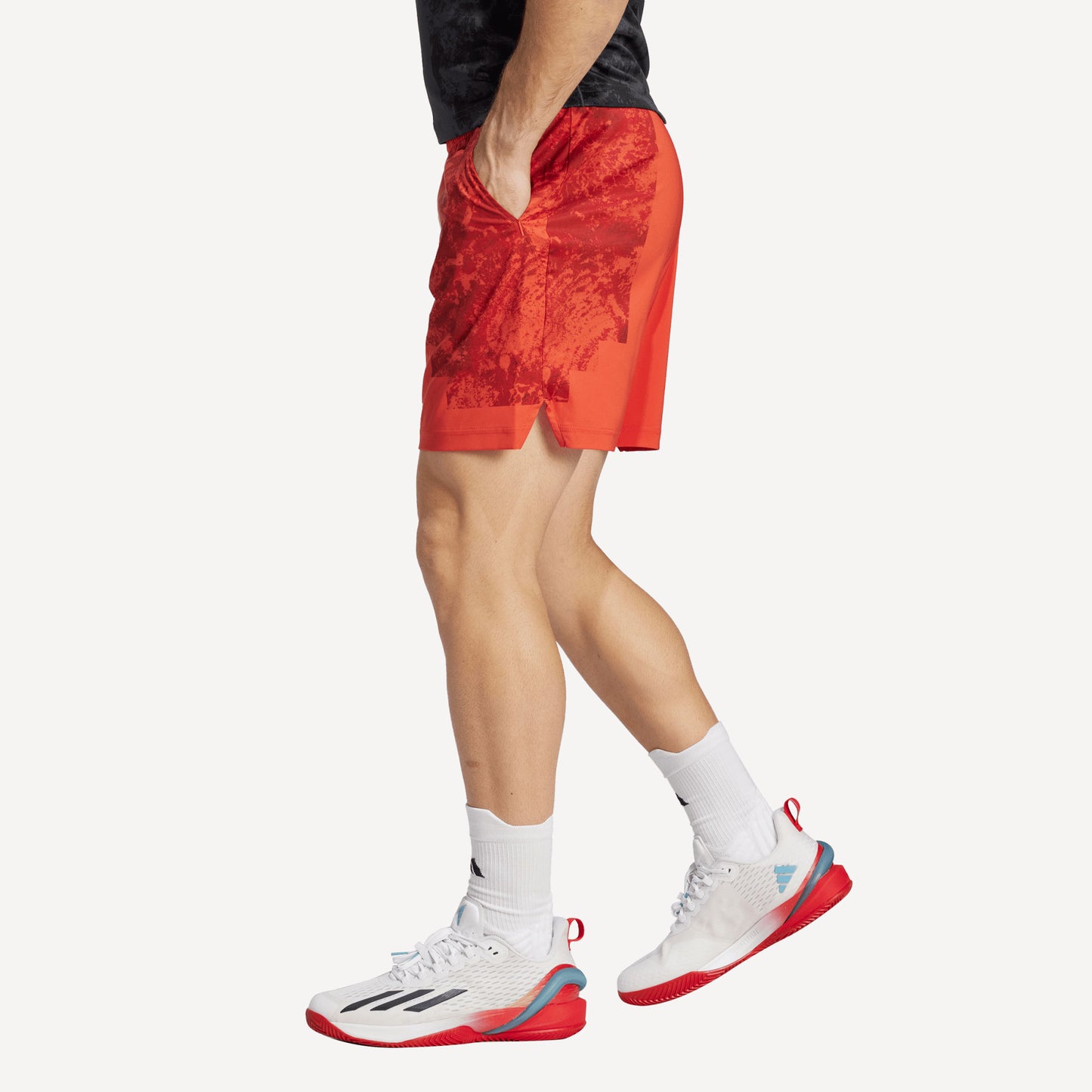 adidas Paris Ergo Men's 7-Inch Tennis Shorts Red (3)
