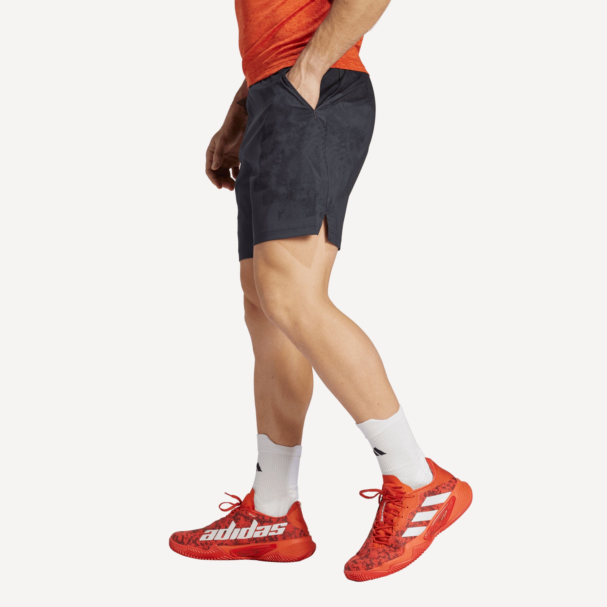 adidas Paris Ergo Men's 7-Inch Tennis Shorts Grey (3)
