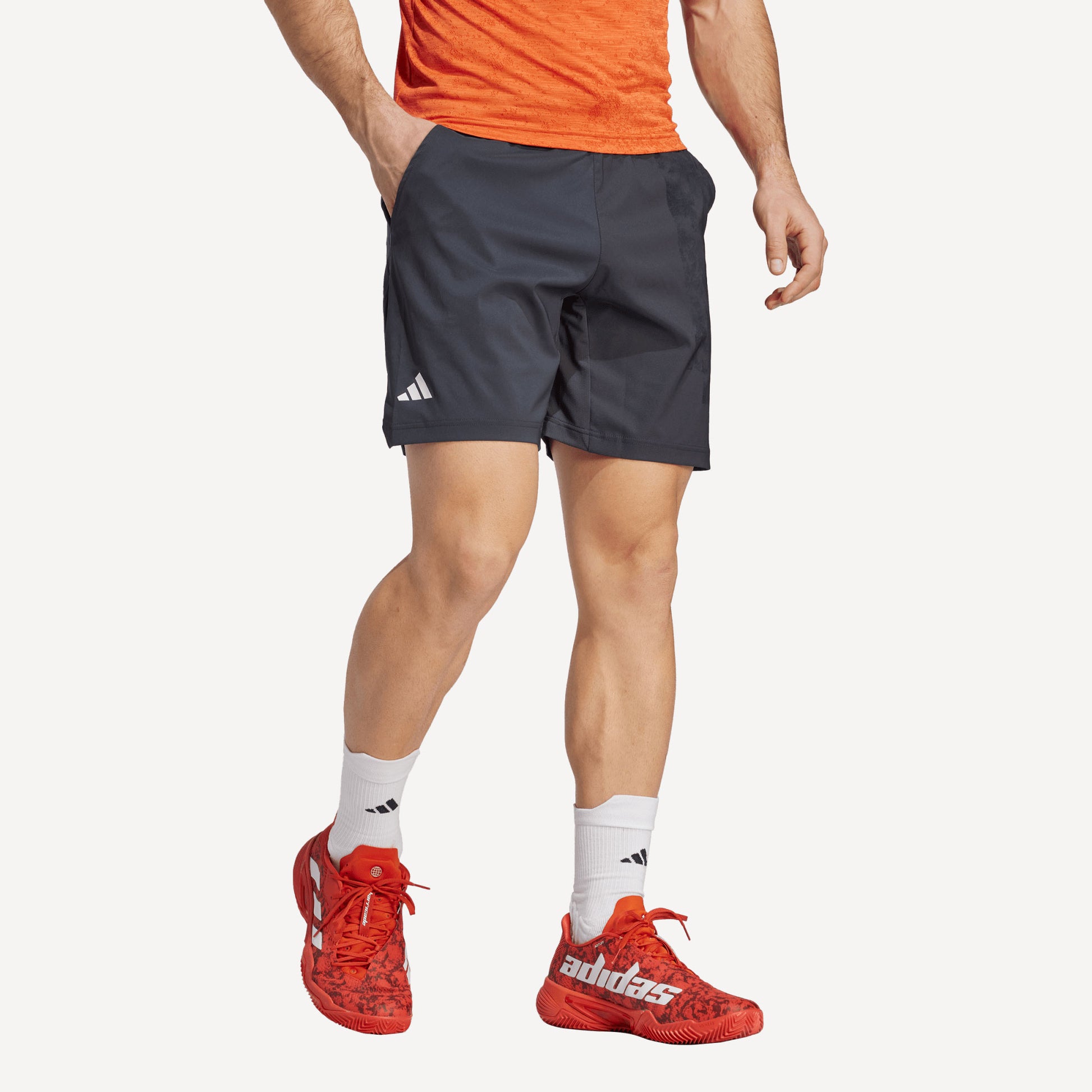 adidas Paris Ergo Men's 7-Inch Tennis Shorts Grey (4)