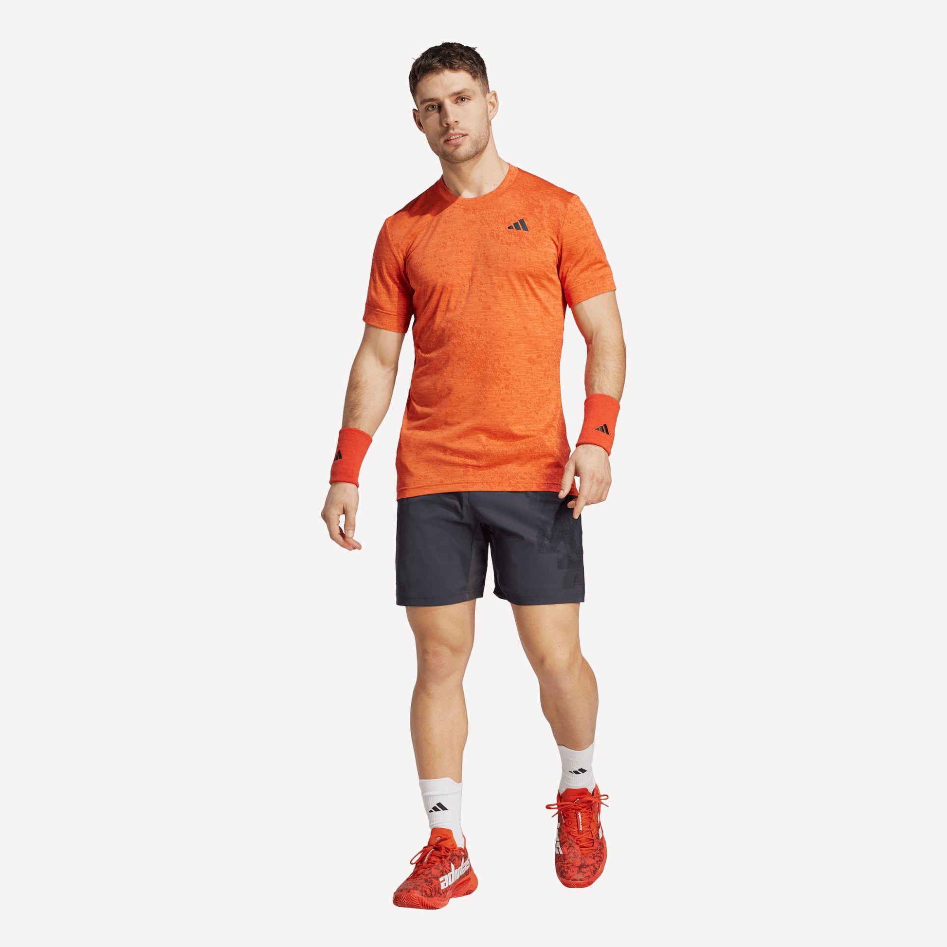 adidas Paris Ergo Men's 7-Inch Tennis Shorts Grey (5)