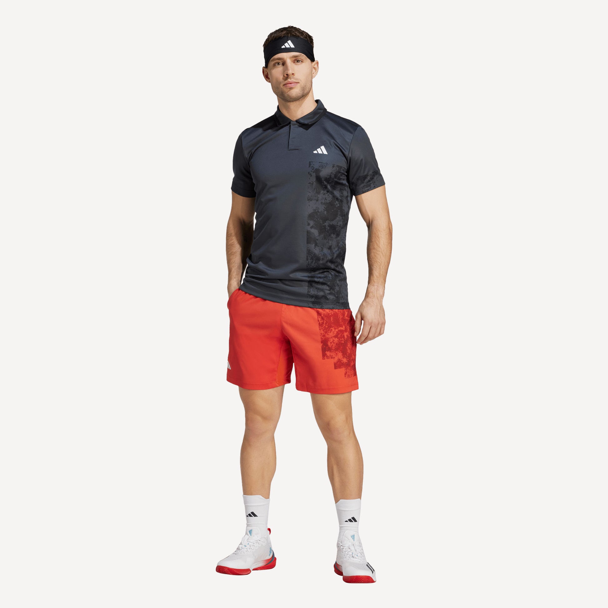 adidas Paris Freelift Men's Tennis Polo Grey (4)
