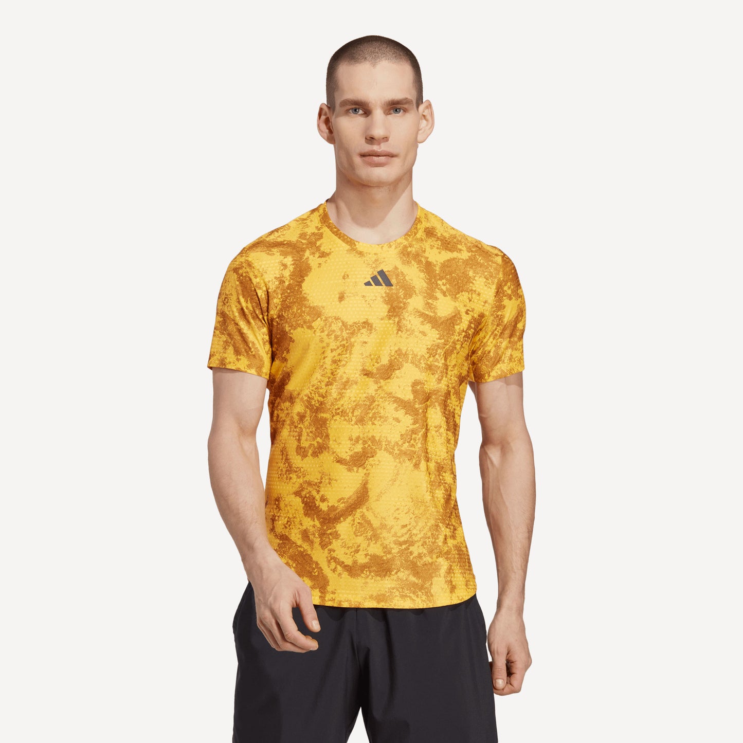 adidas Paris Freelift Men's Tennis Shirt Yellow (1)
