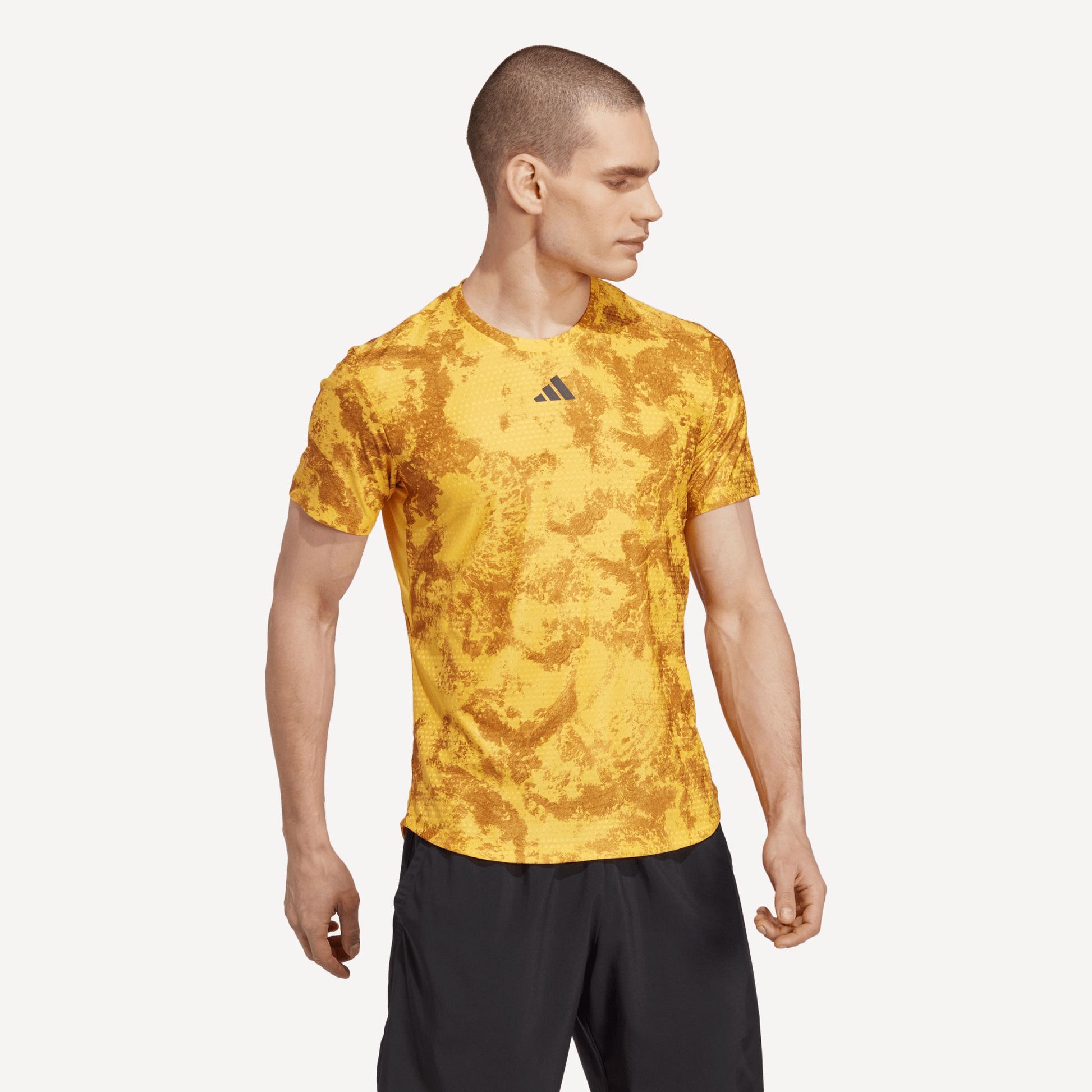 adidas Paris Freelift Men's Tennis Shirt Yellow (3)