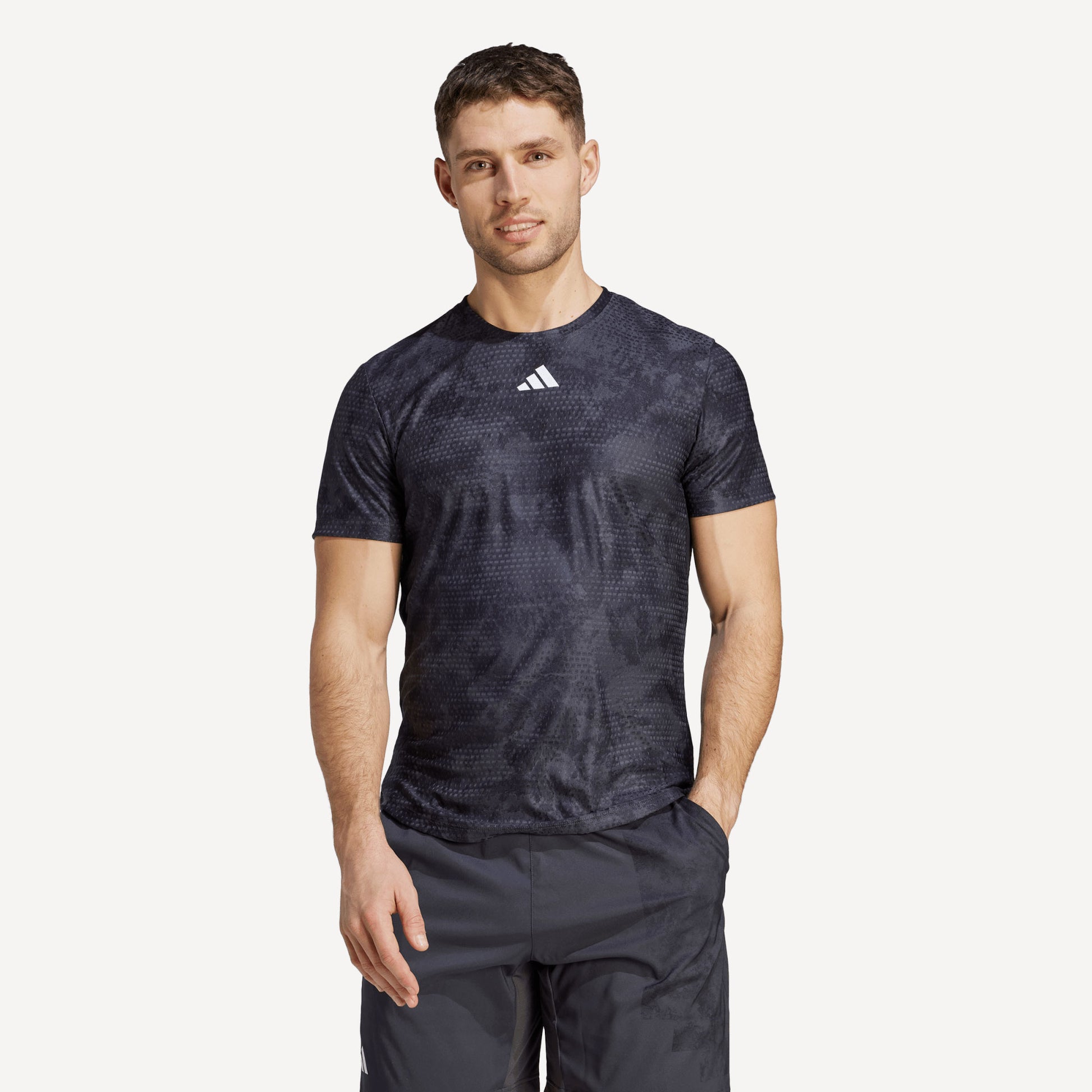 adidas Paris Freelift Men's Tennis Shirt Grey (1)