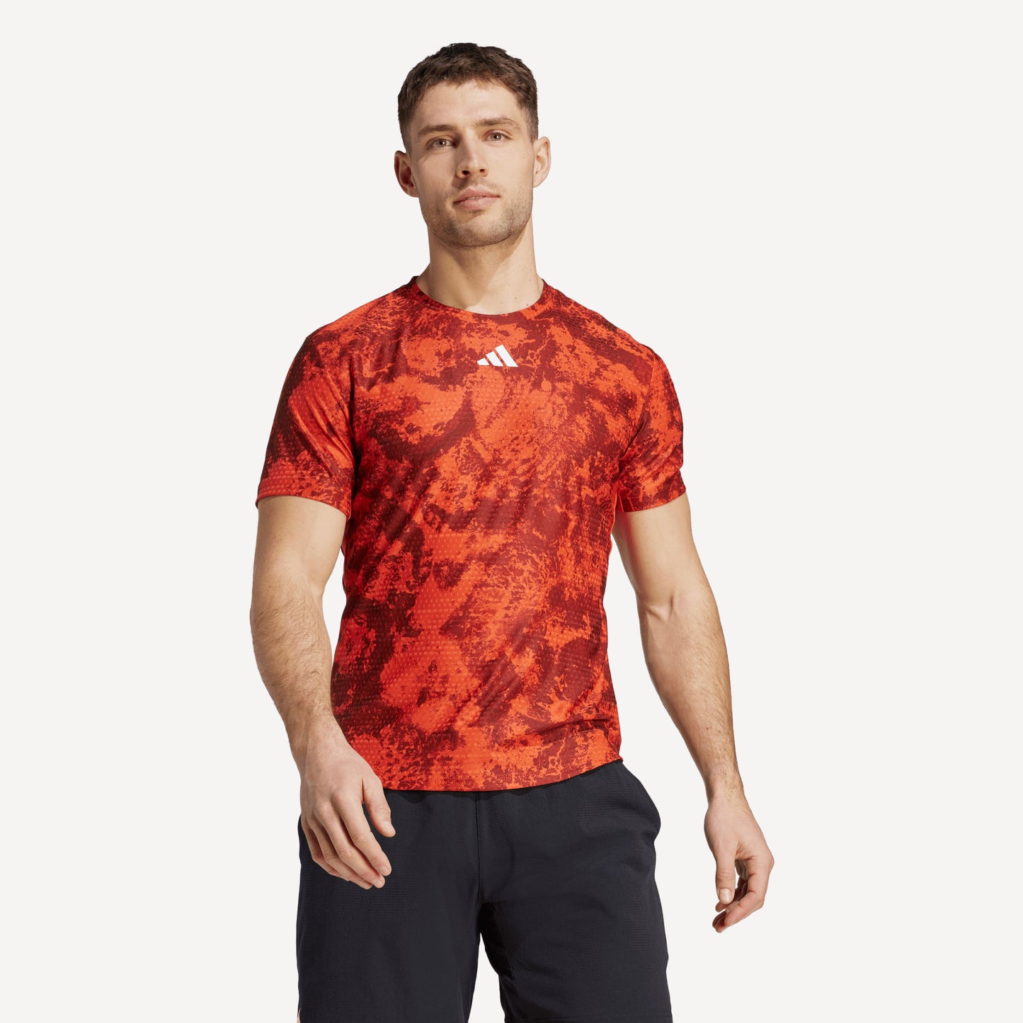 adidas Paris Freelift Men's Tennis Shirt Red (1)