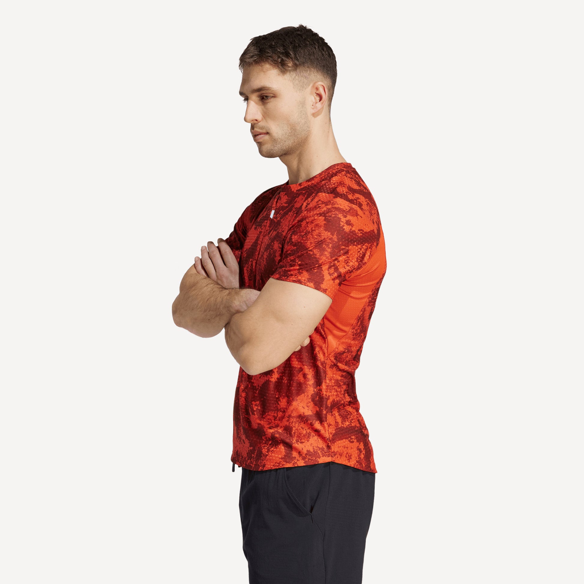 adidas Paris Freelift Men's Tennis Shirt Red (3)