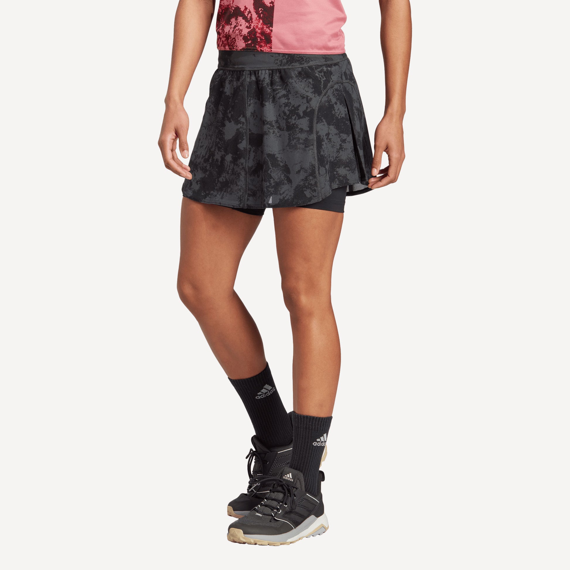 adidas Paris Match Women's Tennis Skirt Grey (1)