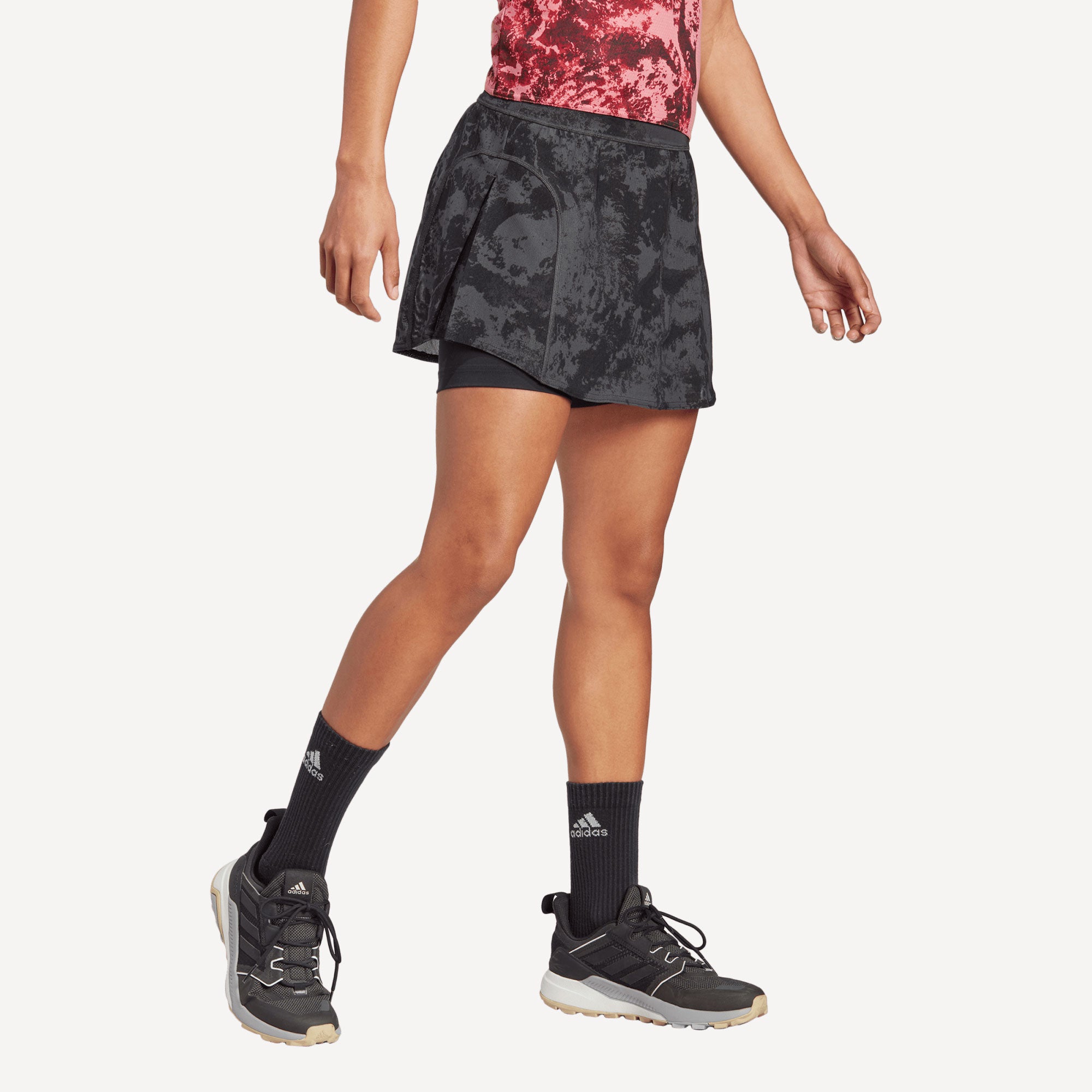 adidas Paris Match Women's Tennis Skirt Grey (3)